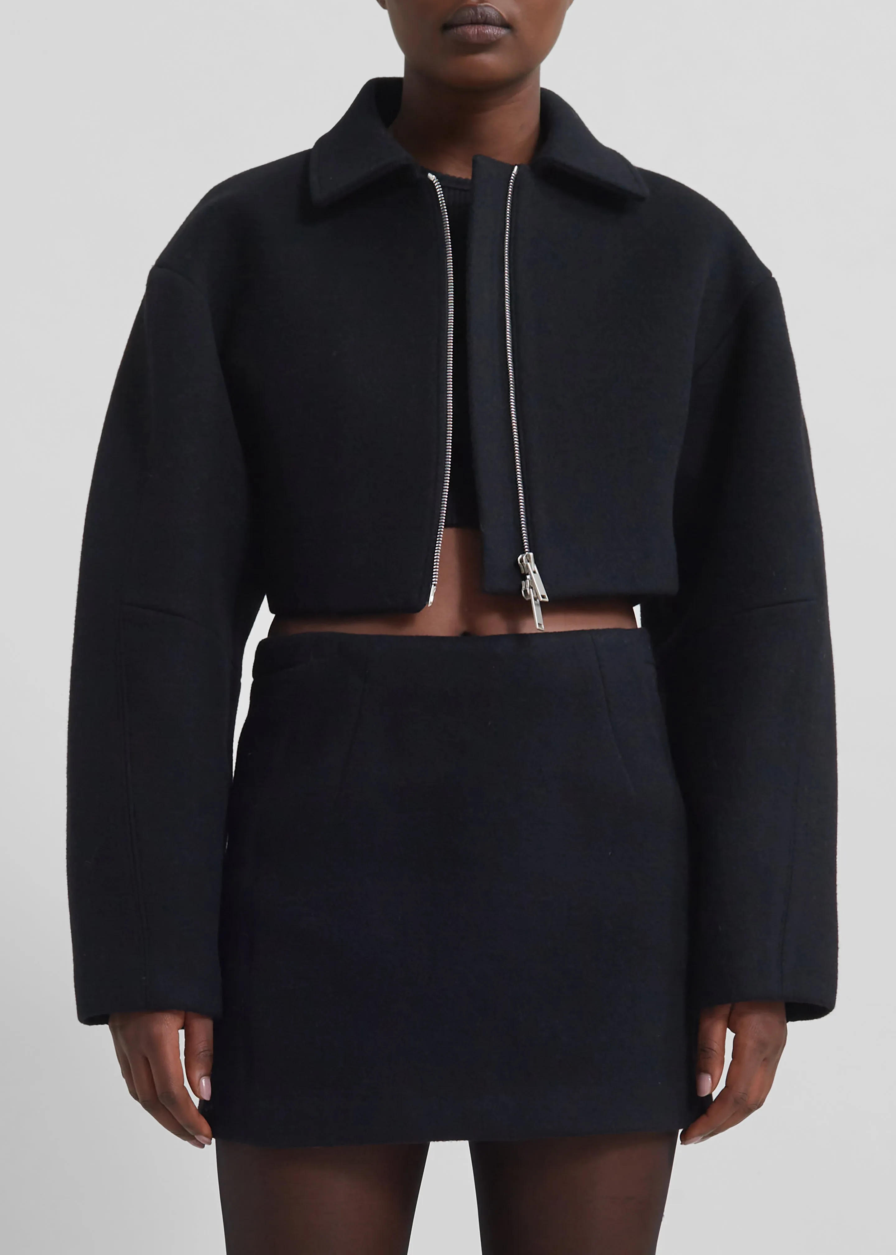 Kerrigan Wool Mini Skirt - Black sold by Frankie Shop product image thumbnail 5