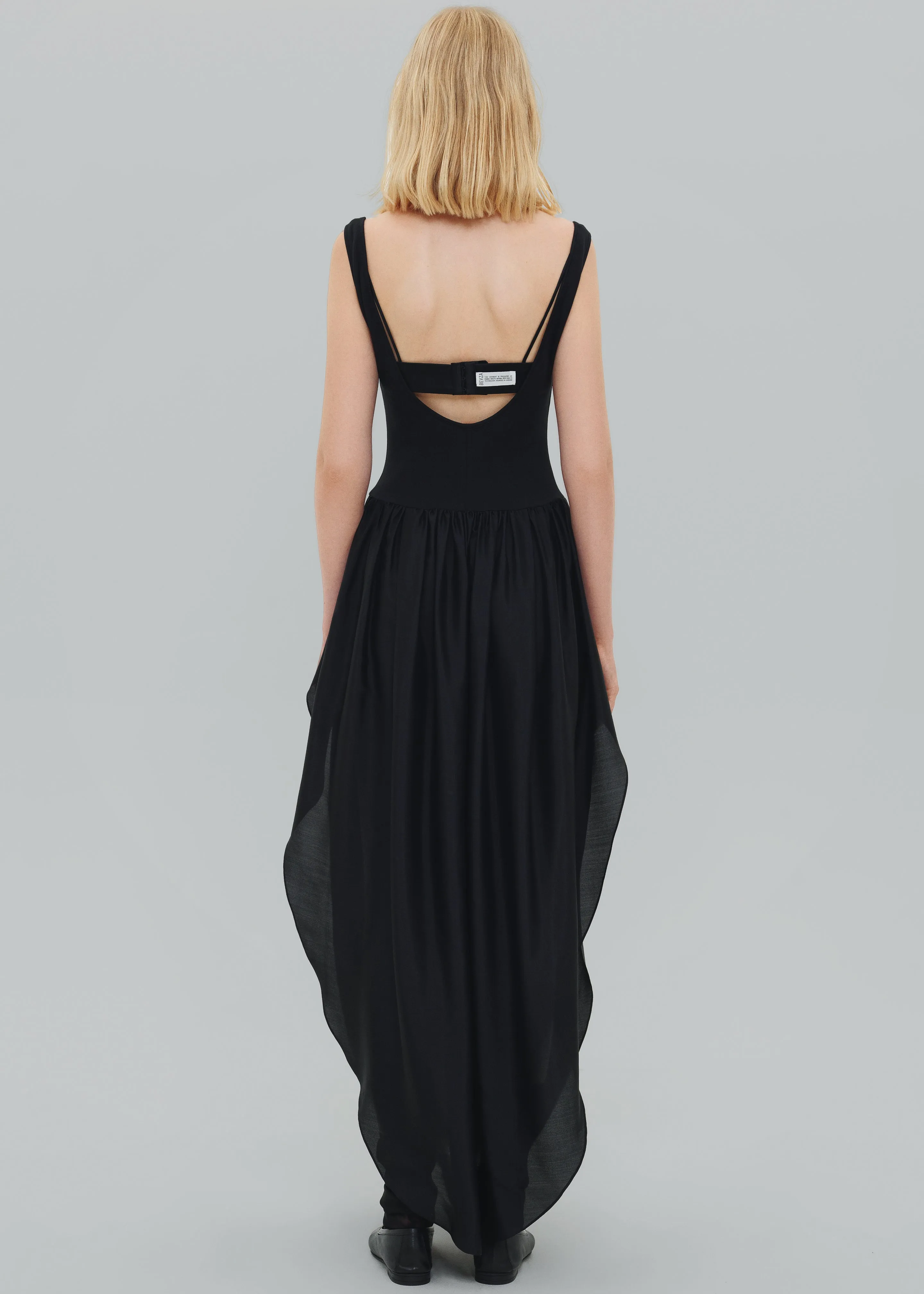 Bevza Tulip Dress - Black sold by Frankie Shop product image thumbnail 4