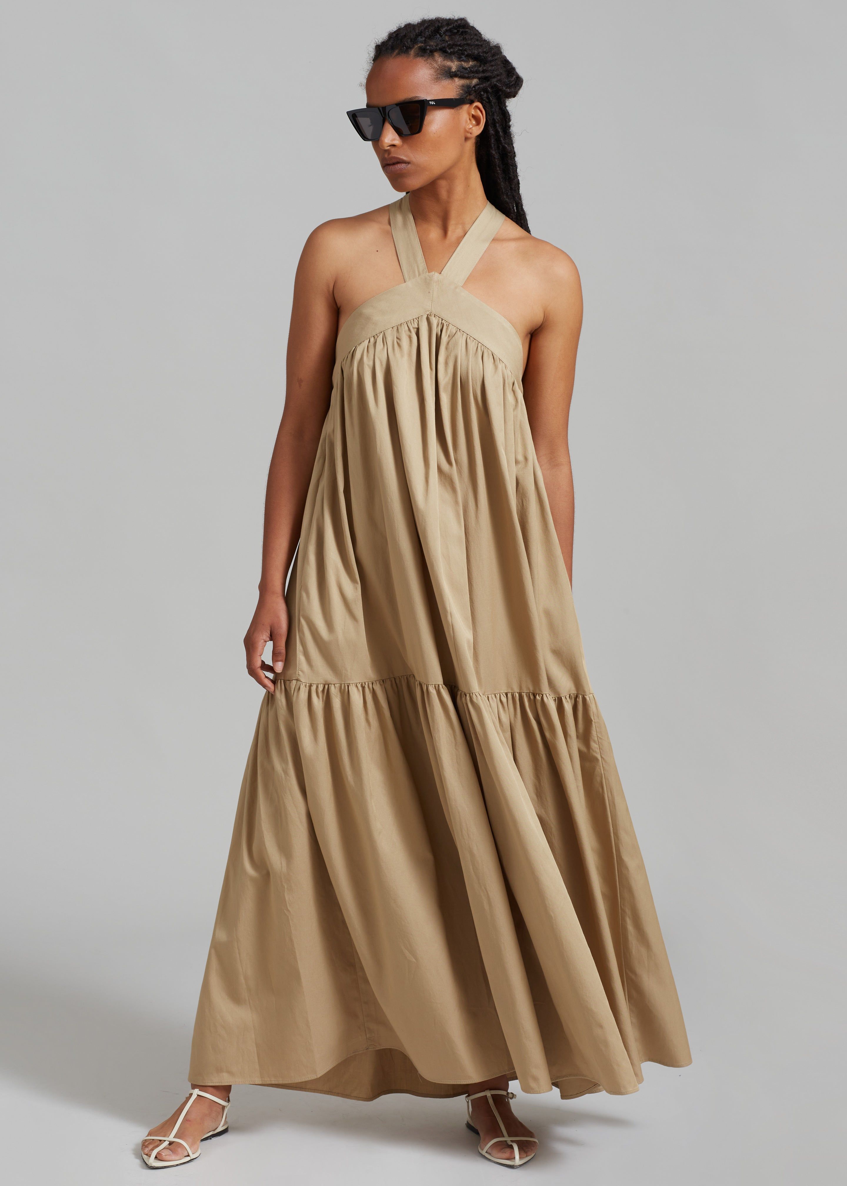 Gracie Halter Maxi Dress - Beige sold by Frankie Shop product image thumbnail 2