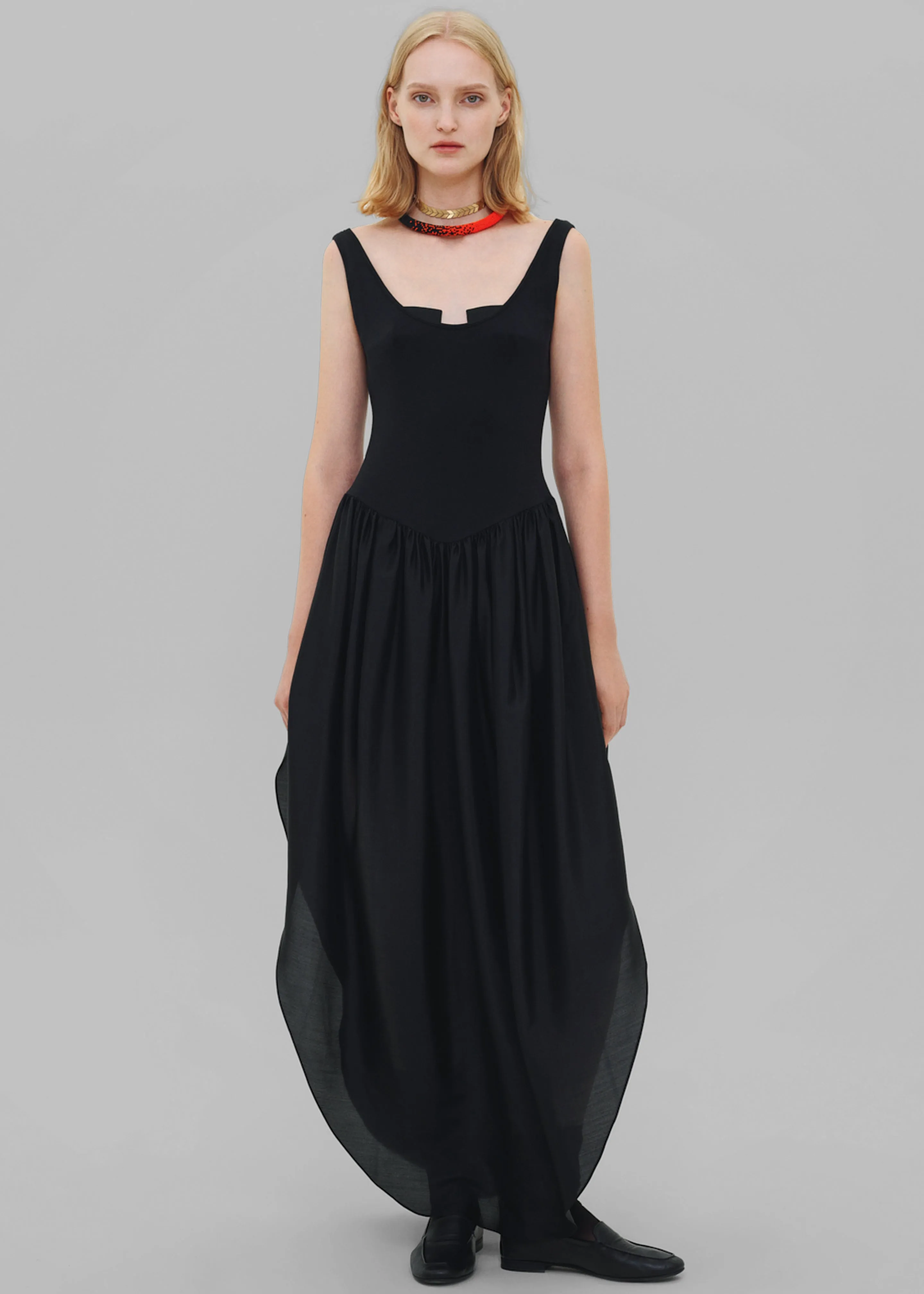 Bevza Tulip Dress - Black sold by Frankie Shop