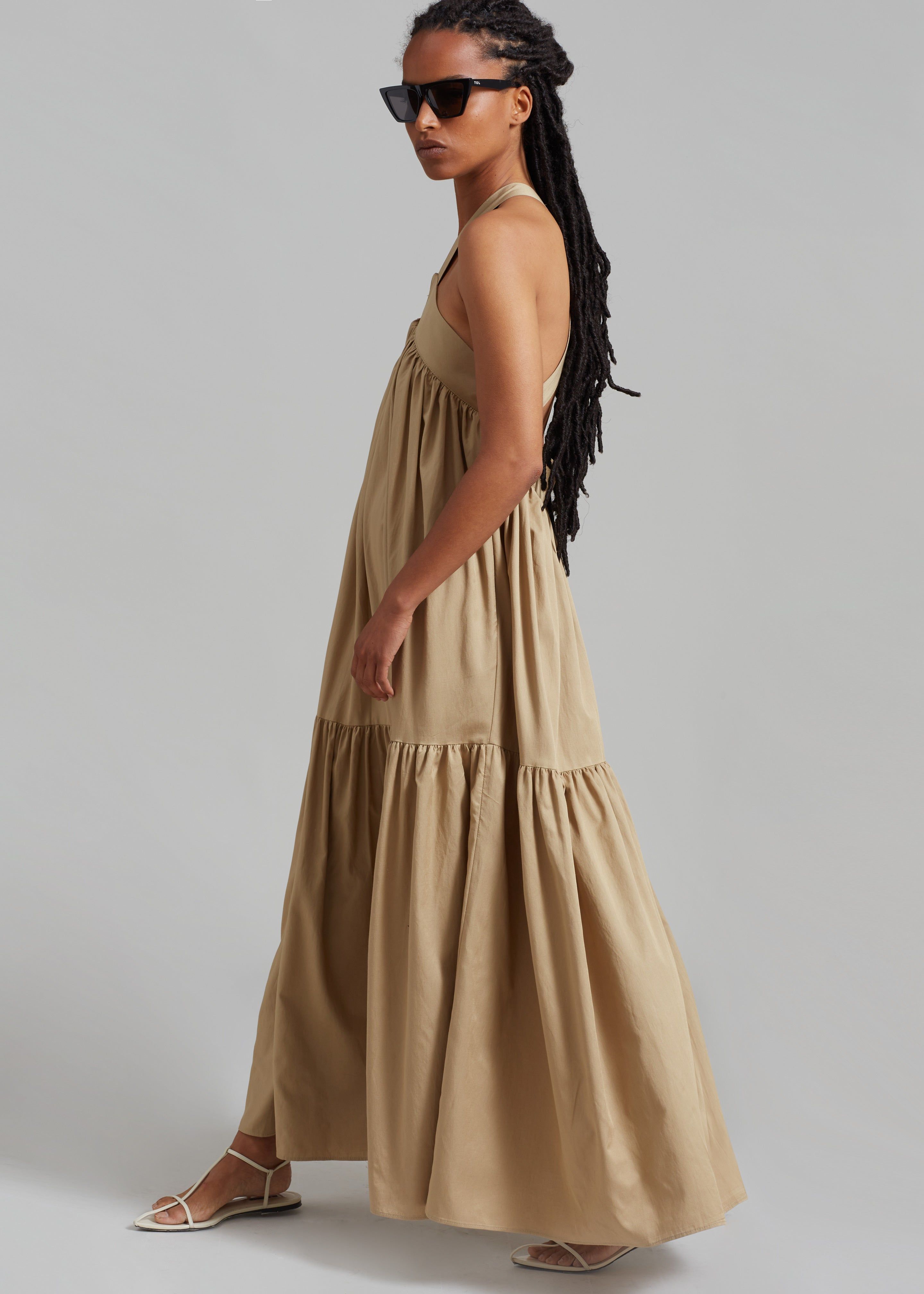 Gracie Halter Maxi Dress - Beige sold by Frankie Shop product image thumbnail 4