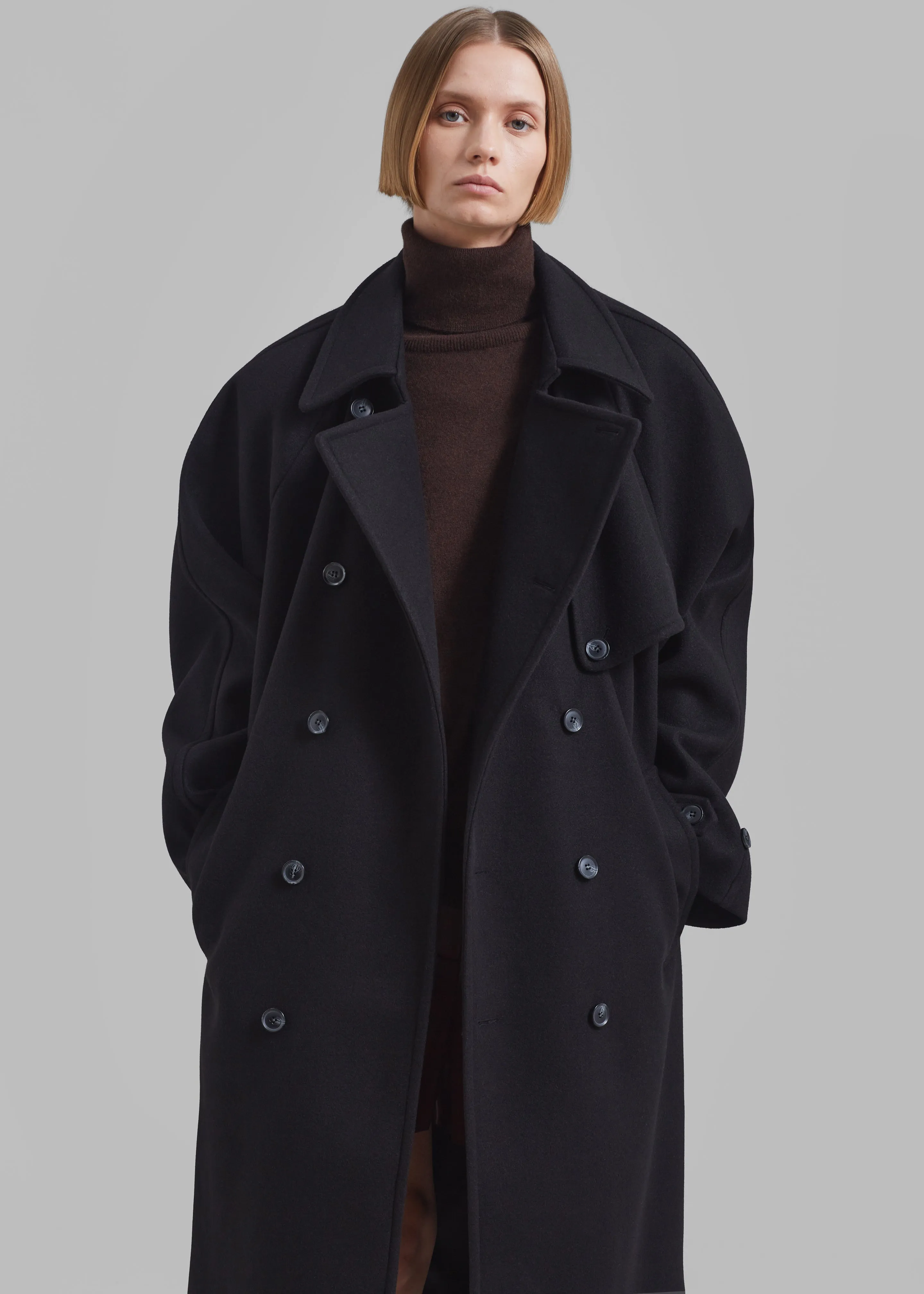 Salem Trench Coat - Black sold by Frankie Shop product image thumbnail 2