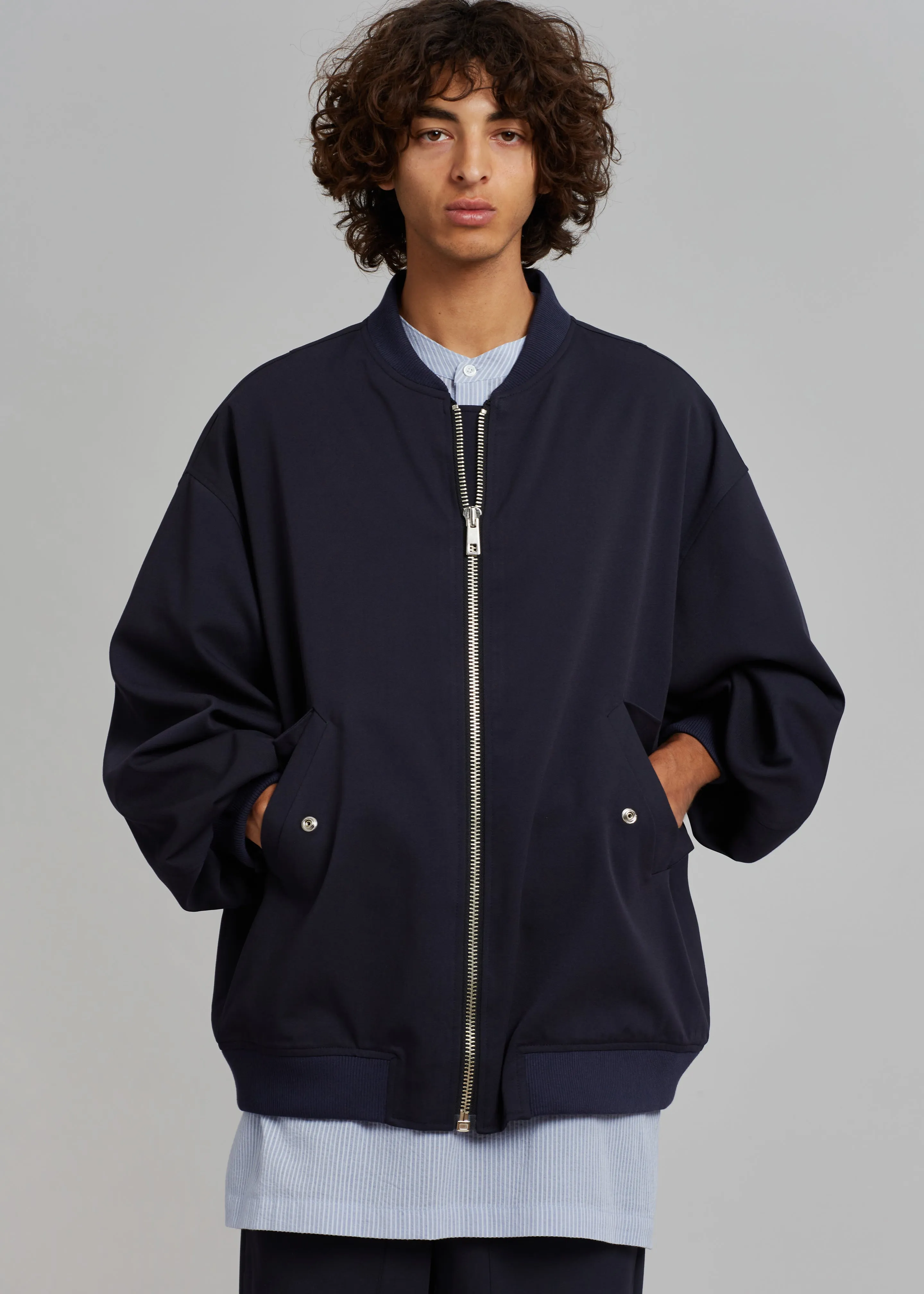 Evans Bomber - Navy sold by Frankie Shop
