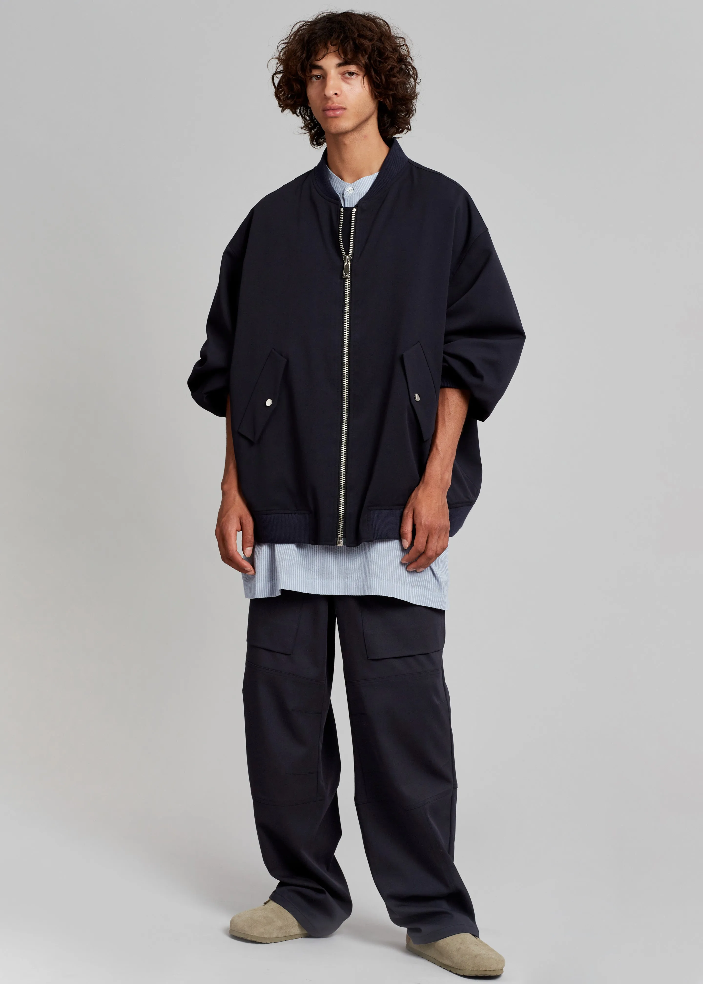 Evans Bomber - Navy sold by Frankie Shop product image thumbnail 3