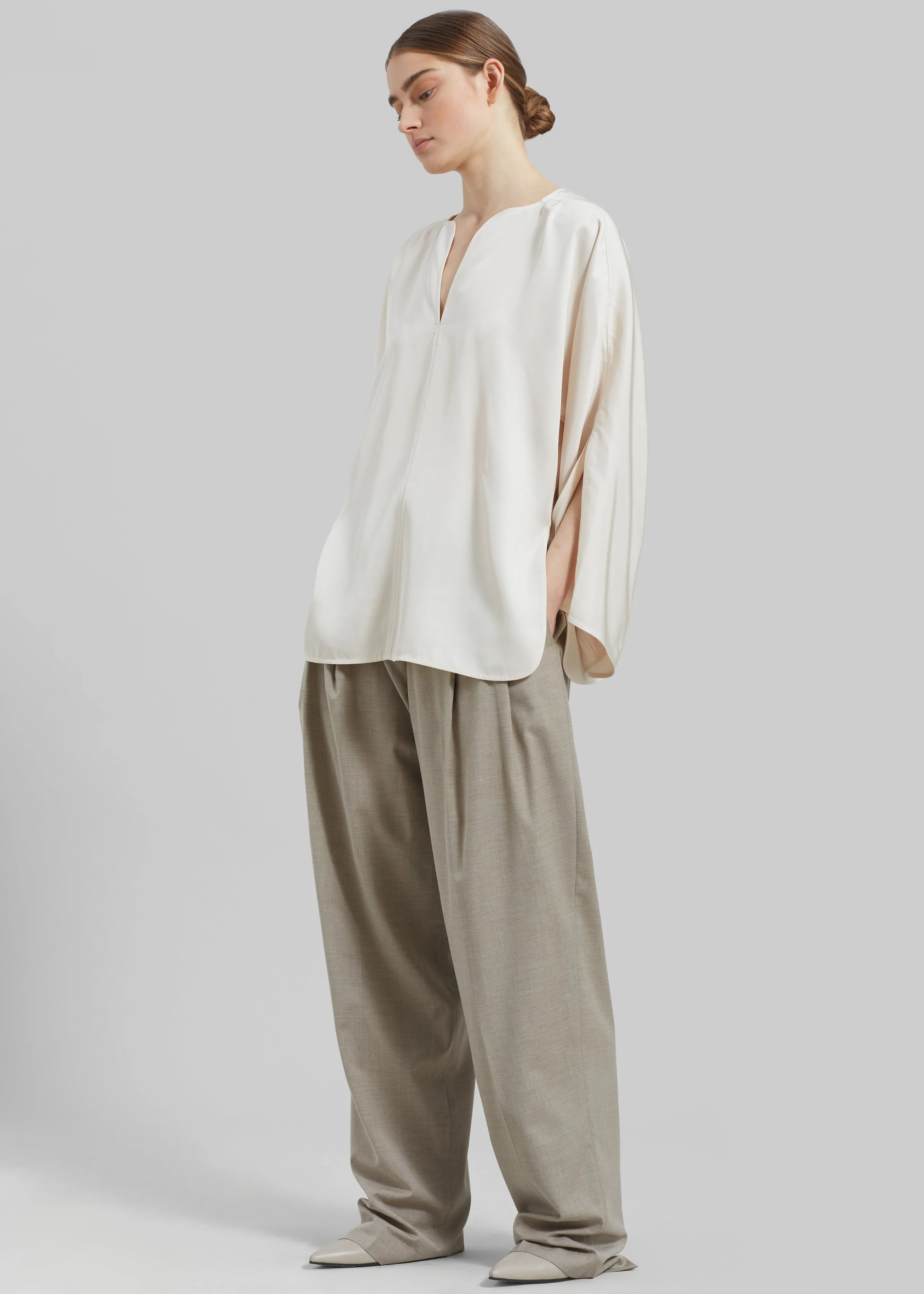 By Malene Birger Calias Top - Vanilla Cream sold by Frankie Shop product image thumbnail 4