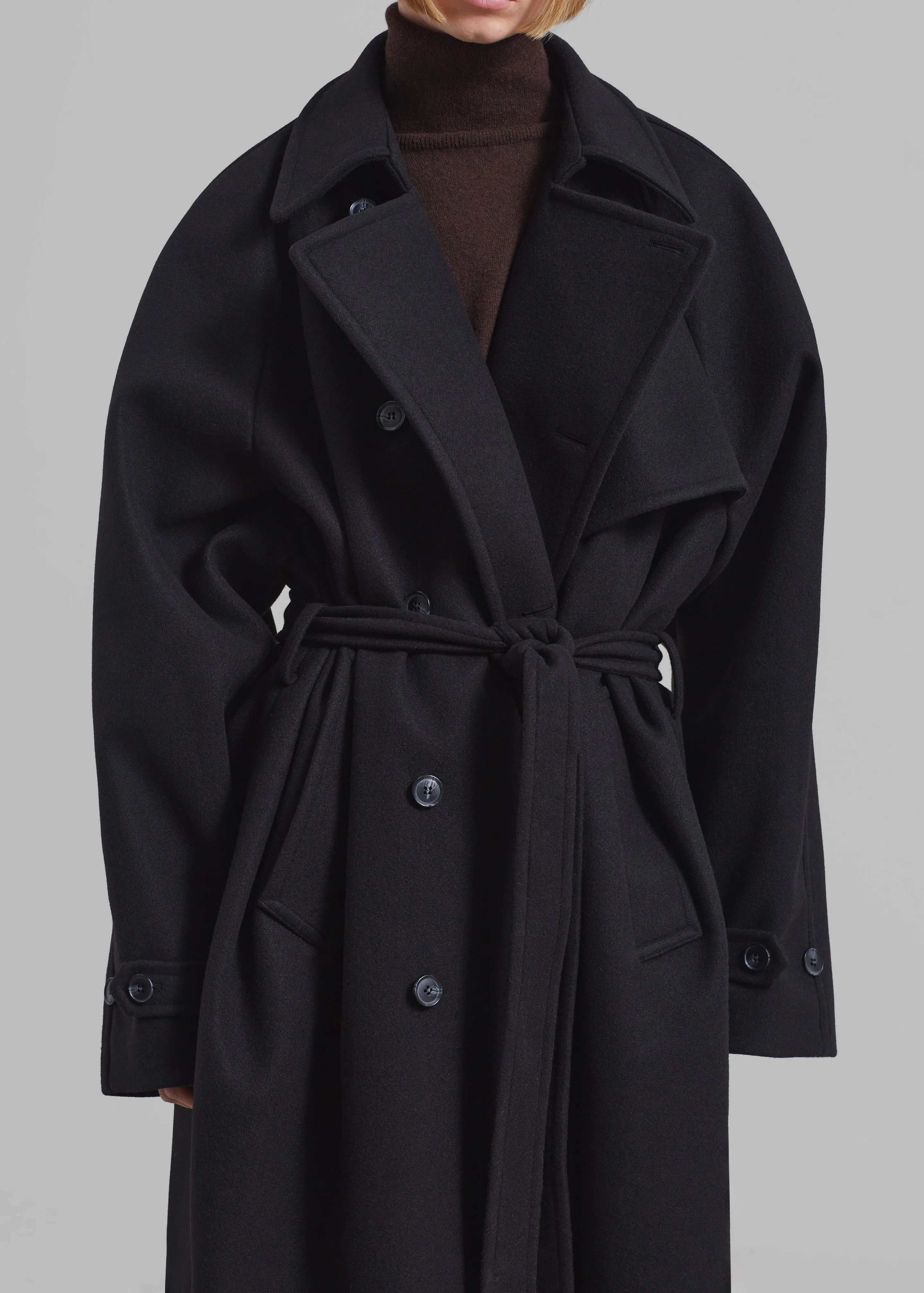 Salem Trench Coat - Black sold by Frankie Shop product image thumbnail 4