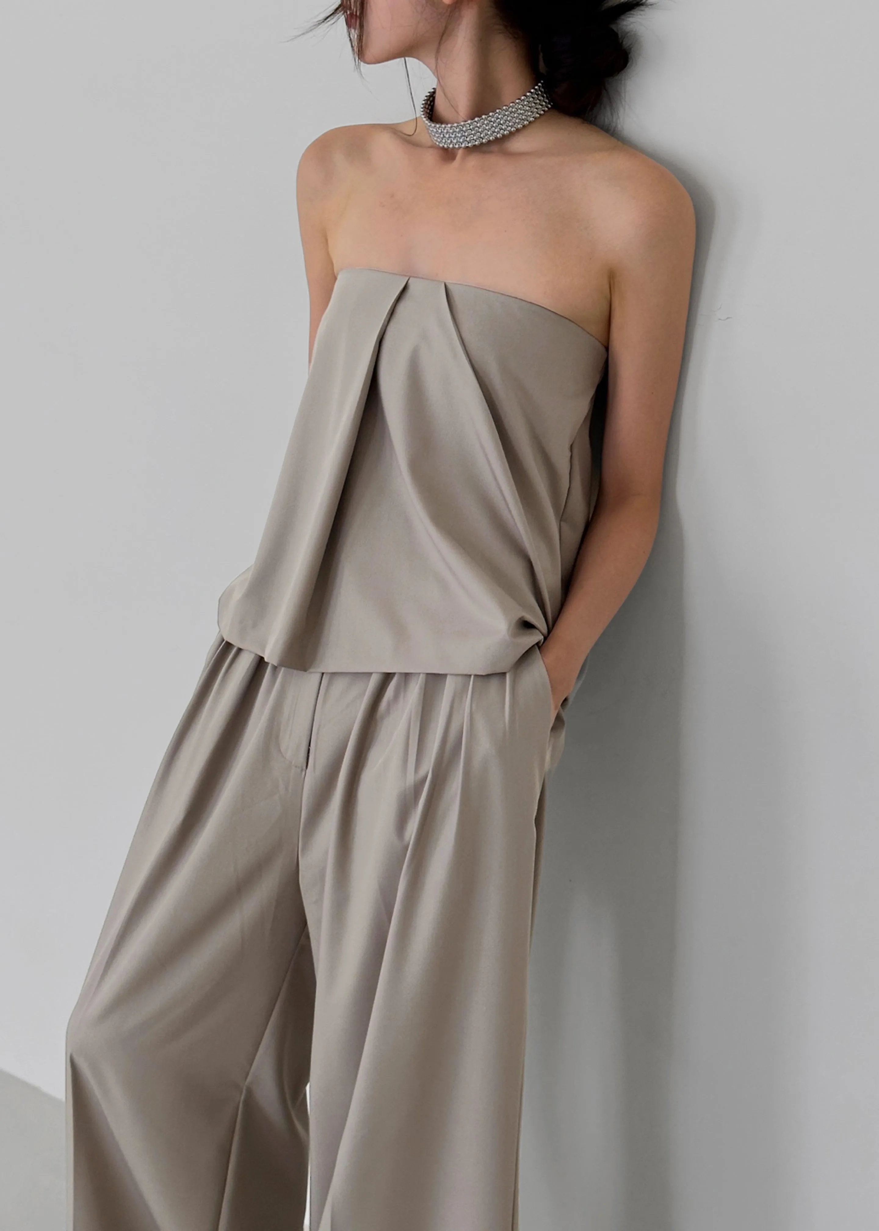 Catalina Pleated Trousers - Grey sold by Frankie Shop product image thumbnail 2