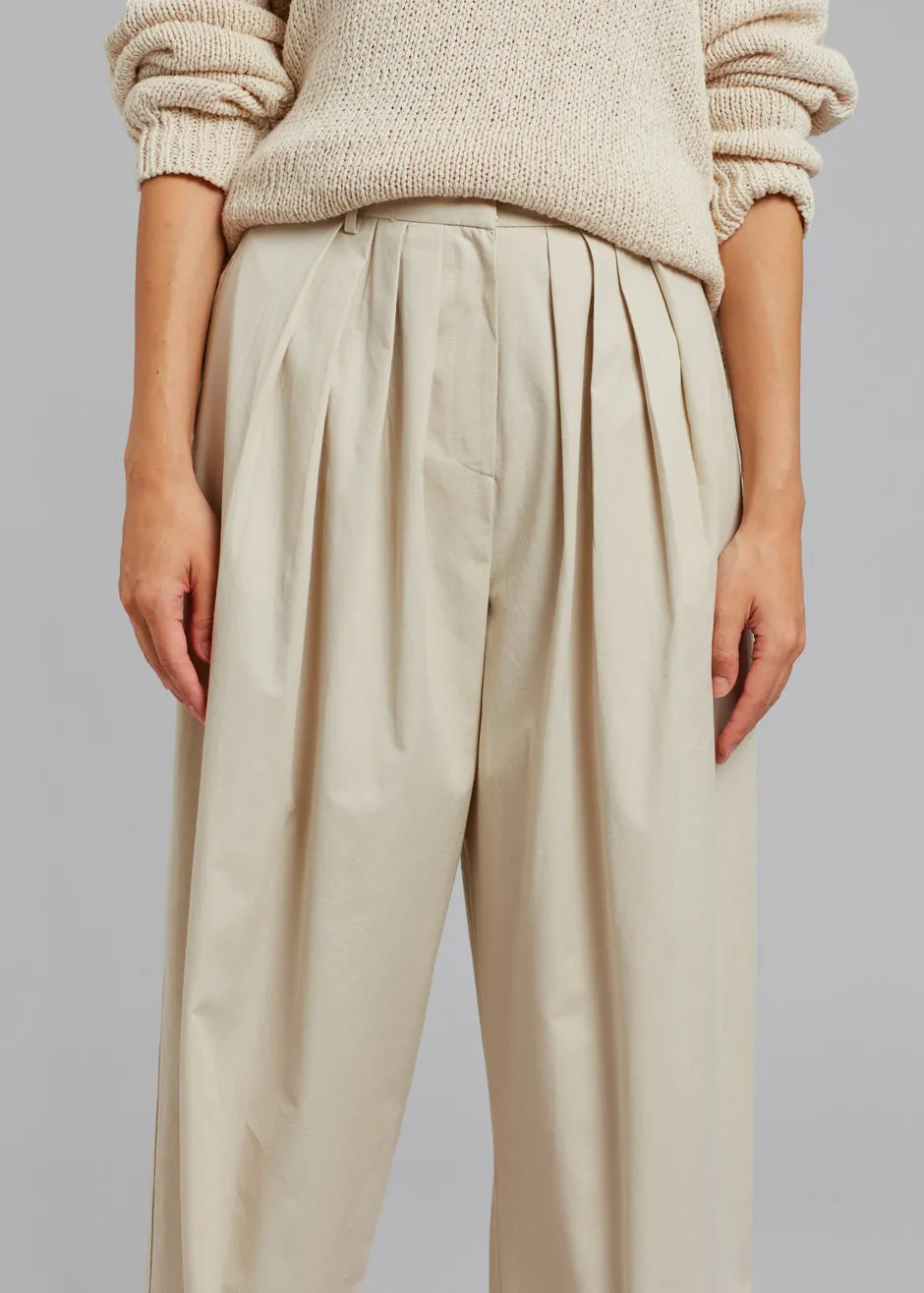 Jane Pleated Pants - Cream sold by Frankie Shop product image thumbnail 5