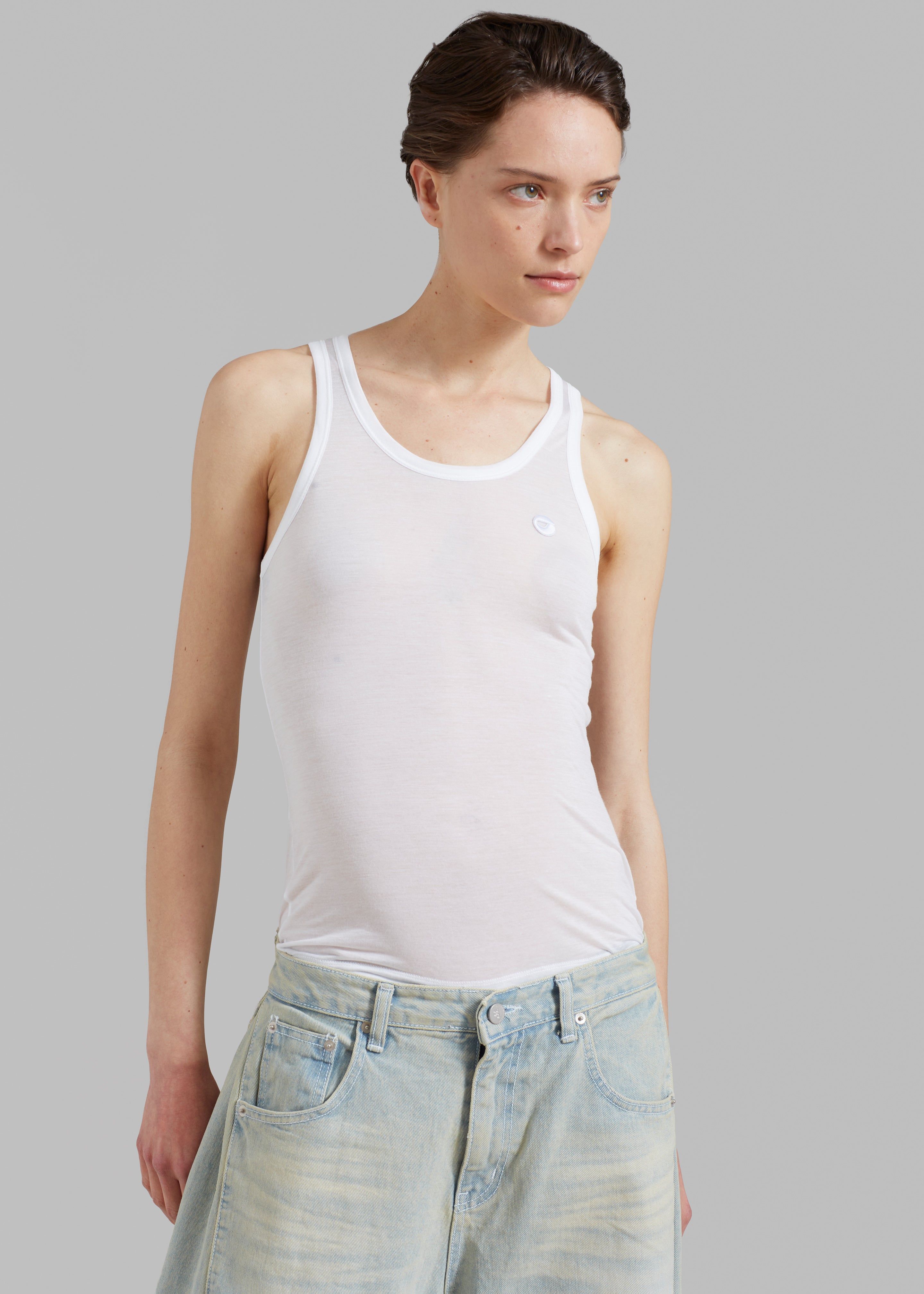 Coperni Lightweight Logo Tank Top - White sold by Frankie Shop product image thumbnail 4