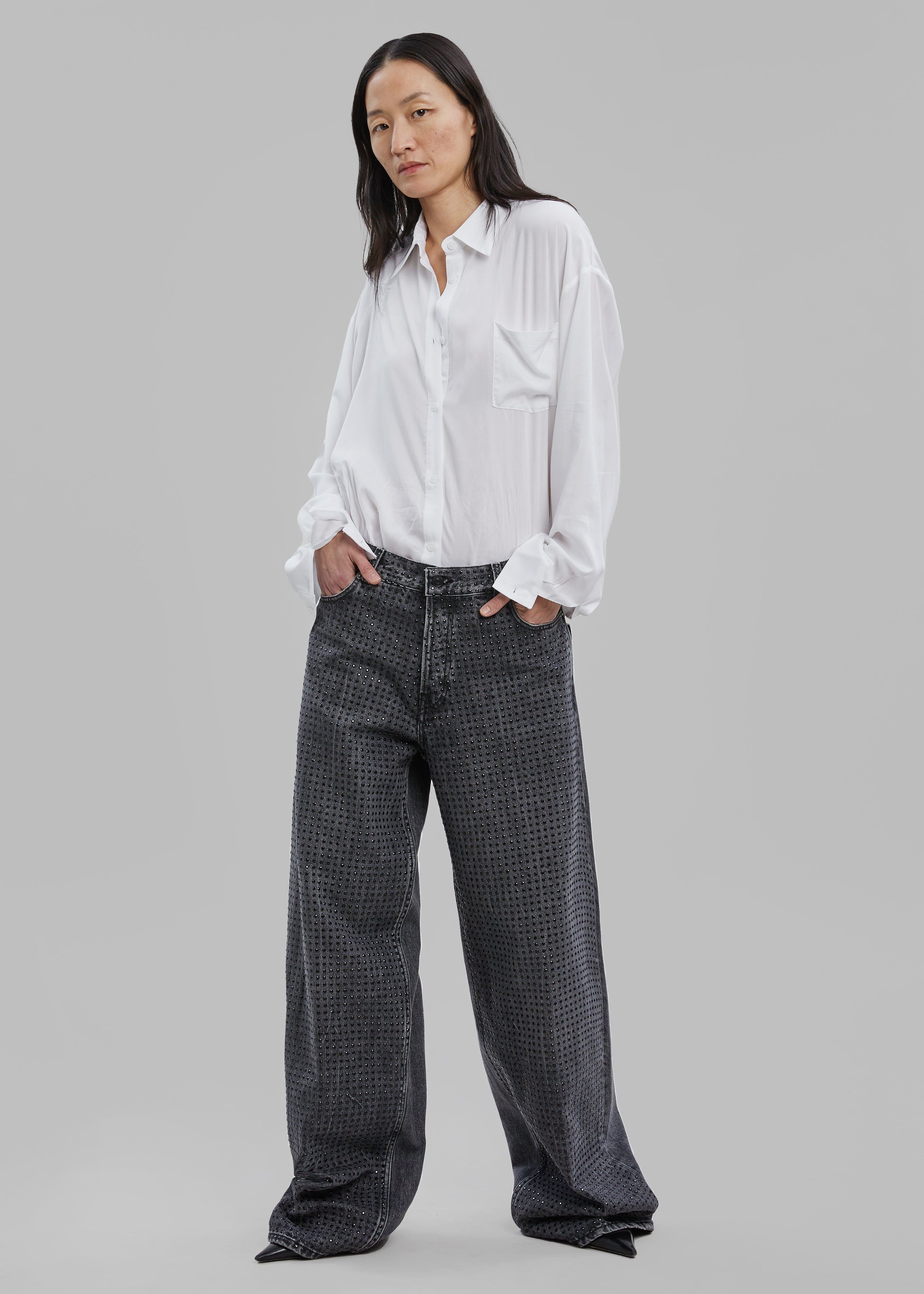 Haikure Bethany Pants - Marble Black Strass sold by Frankie Shop product image thumbnail 4