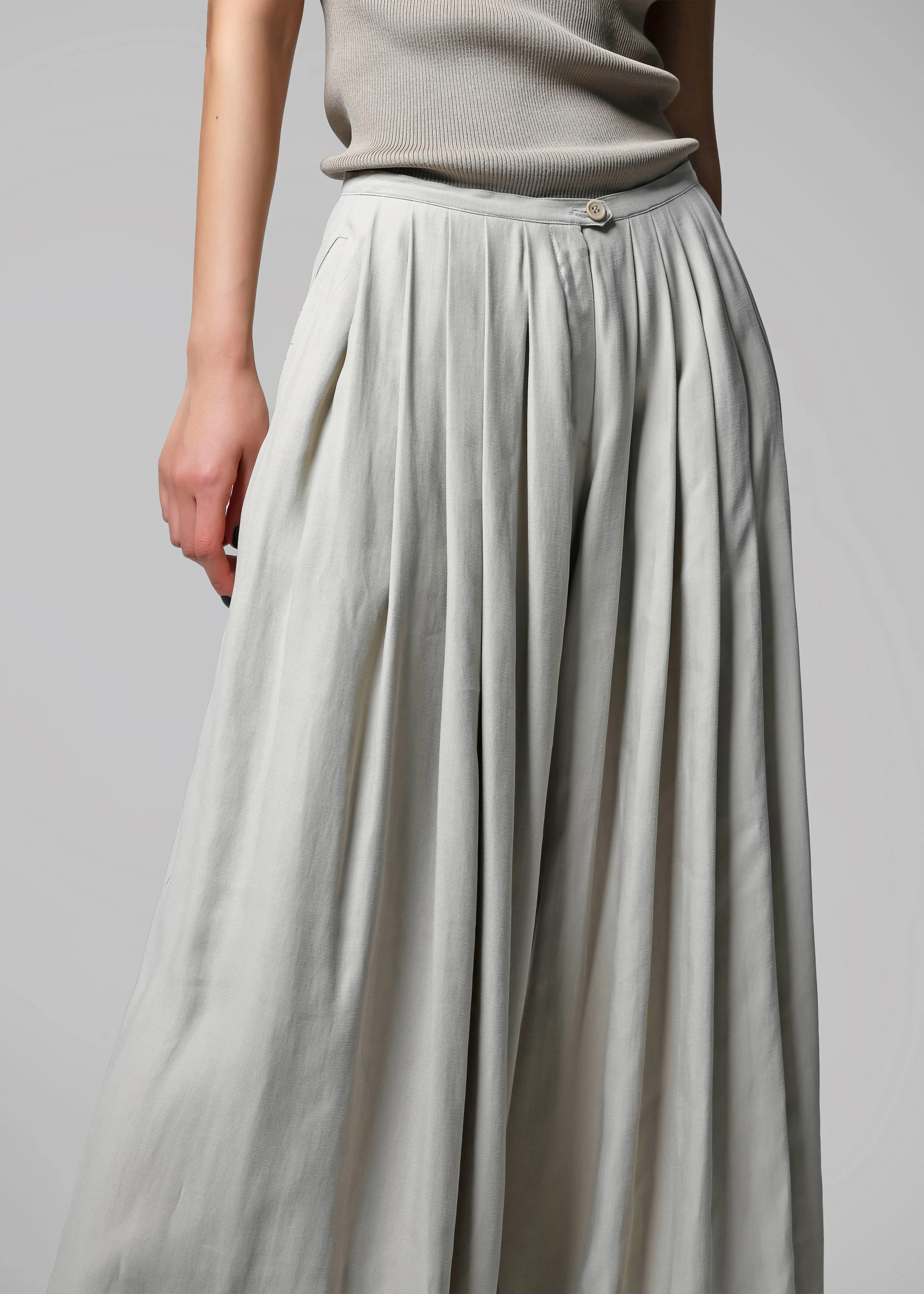 Sloane Wide Leg Trousers - Grey sold by Frankie Shop product image thumbnail 5