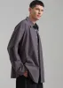 Darren Oversized Shirt - Charcoal sold by Frankie Shop