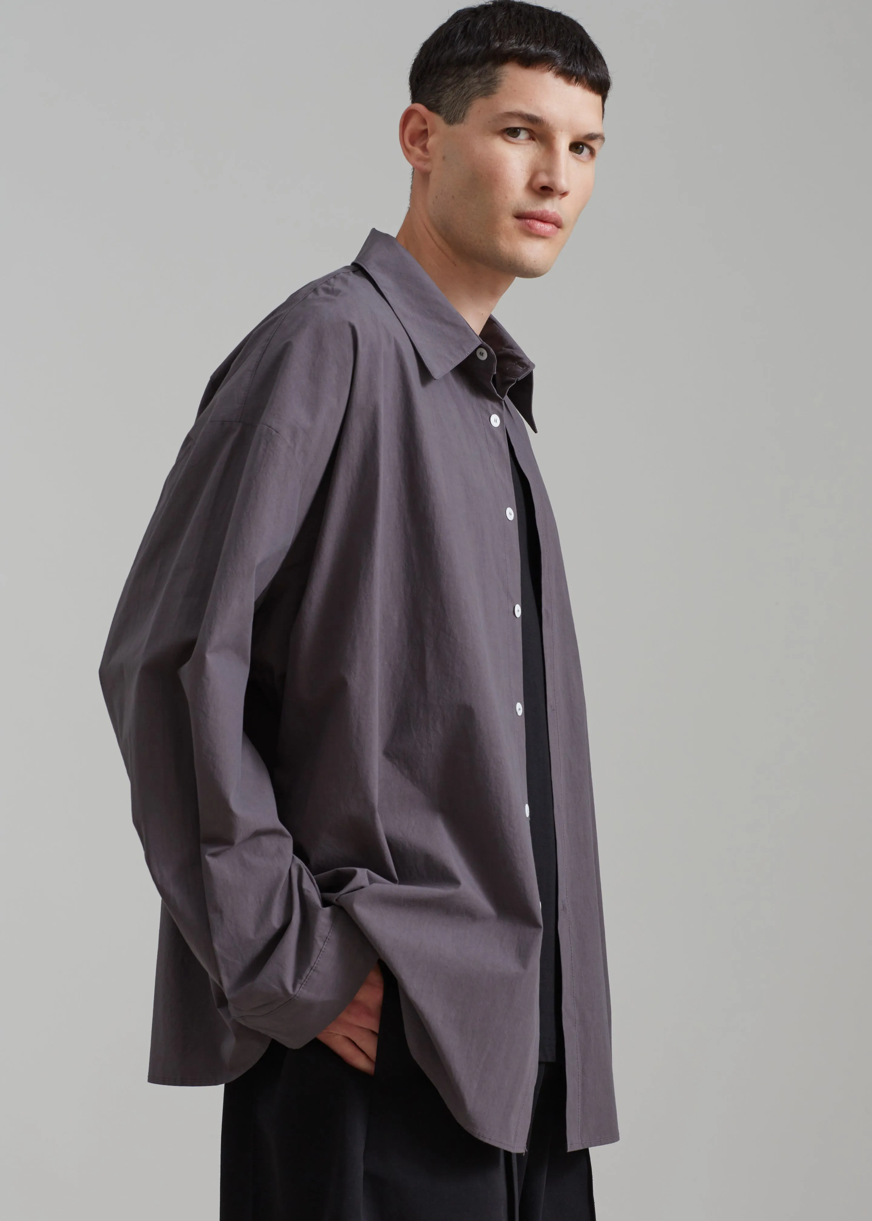 Darren Oversized Shirt - Charcoal sold by Frankie Shop product image thumbnail 2