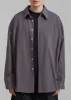 Darren Oversized Shirt - Charcoal sold by Frankie Shop