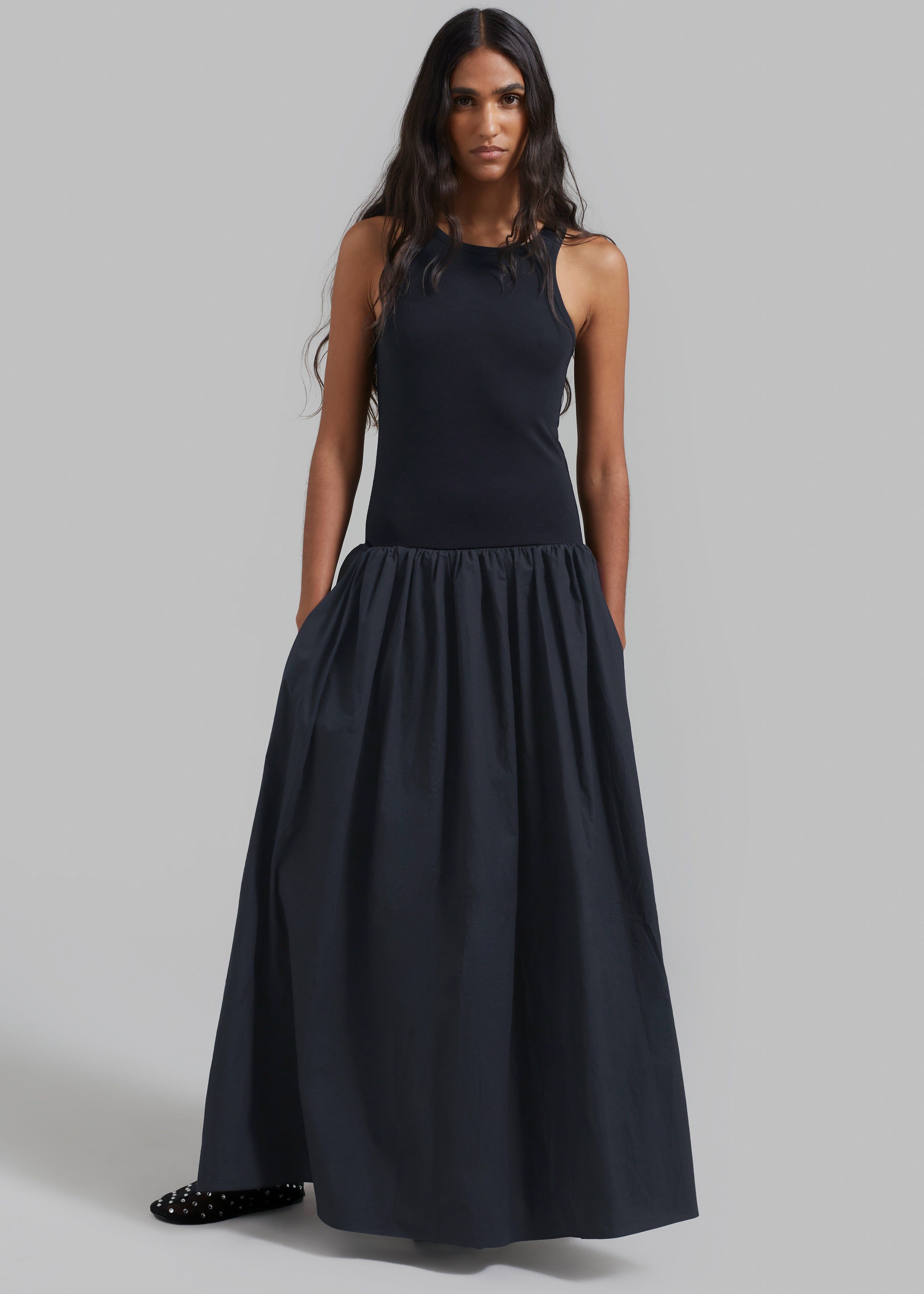 Violette Ballerina Maxi Dress - Navy sold by Frankie Shop product image thumbnail 6