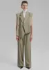 Alia Wide Leg Trousers - Beige sold by Frankie Shop