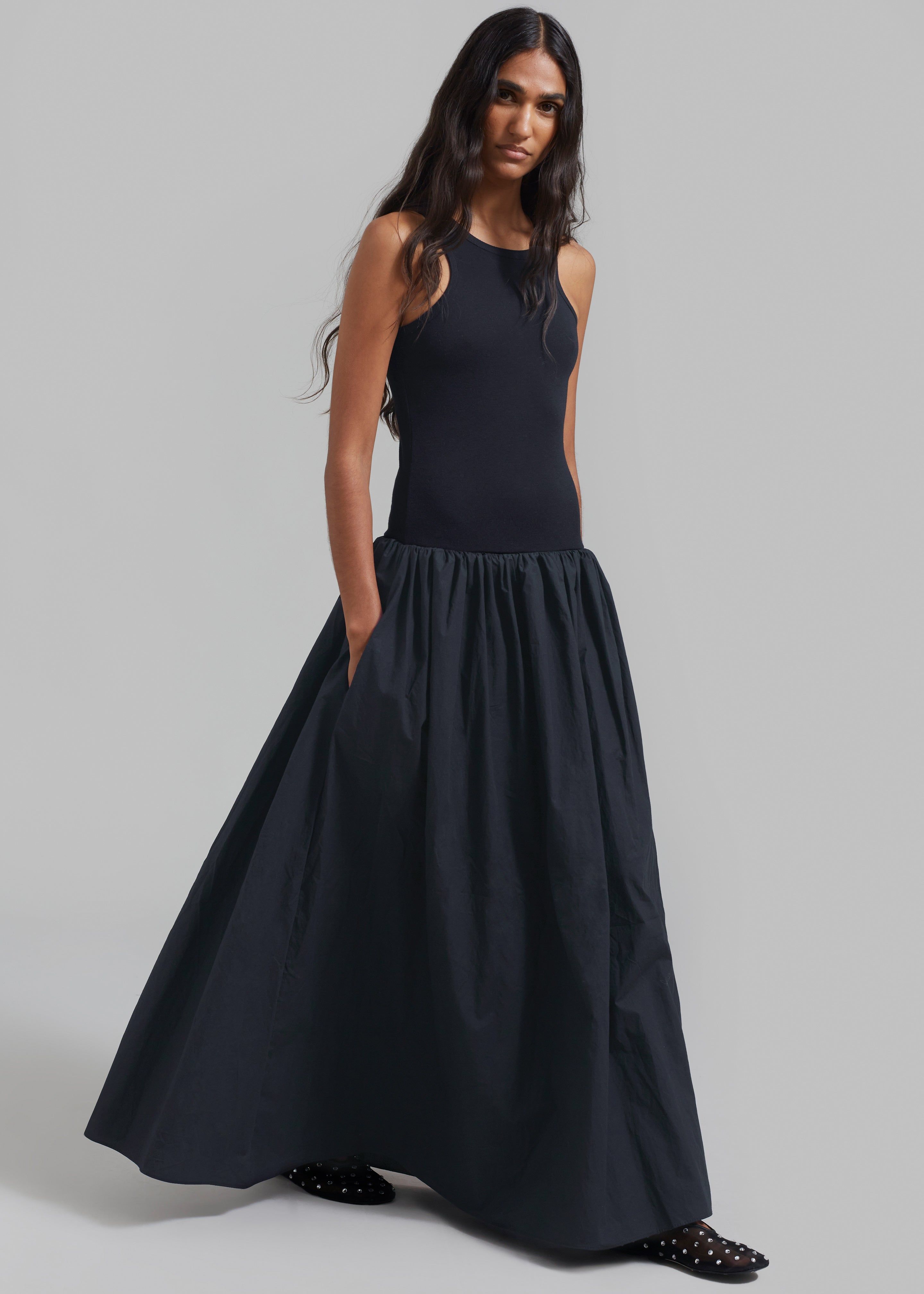 Violette Ballerina Maxi Dress - Navy sold by Frankie Shop product image thumbnail 3
