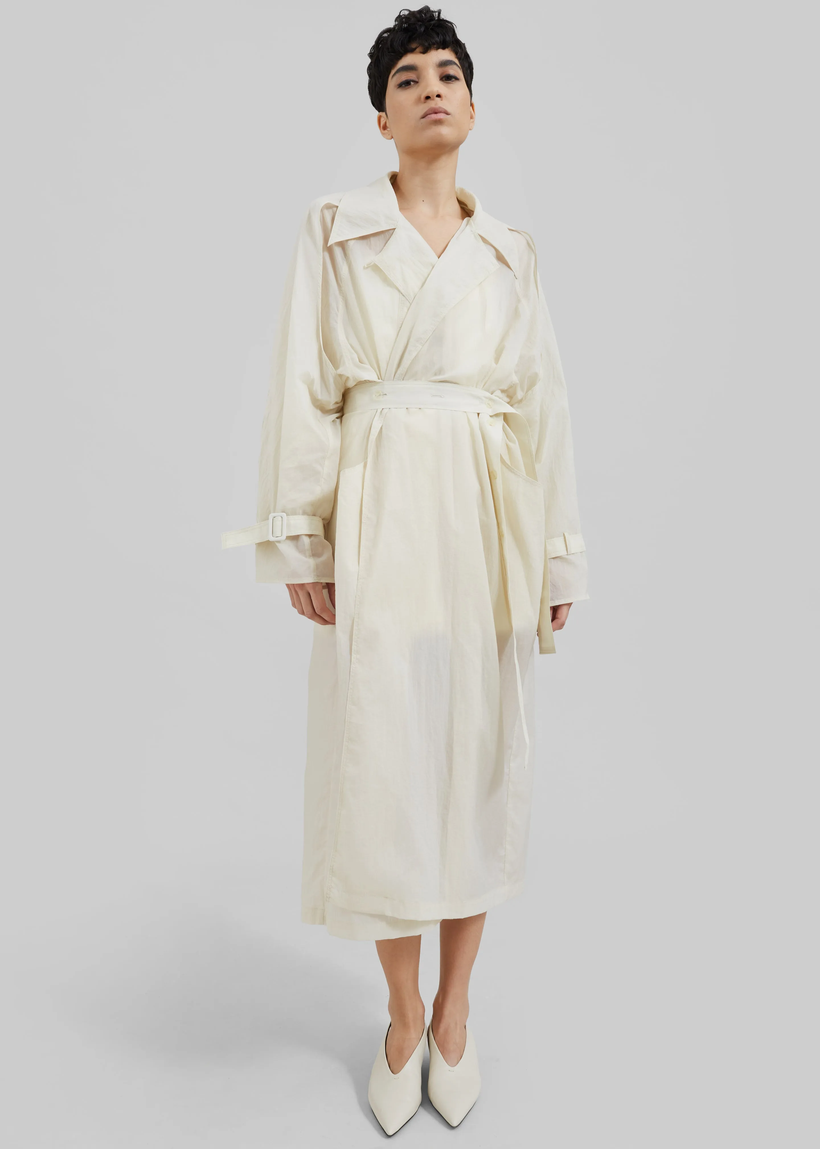 Sal Trench Coat - Ivory sold by Frankie Shop product image thumbnail 5
