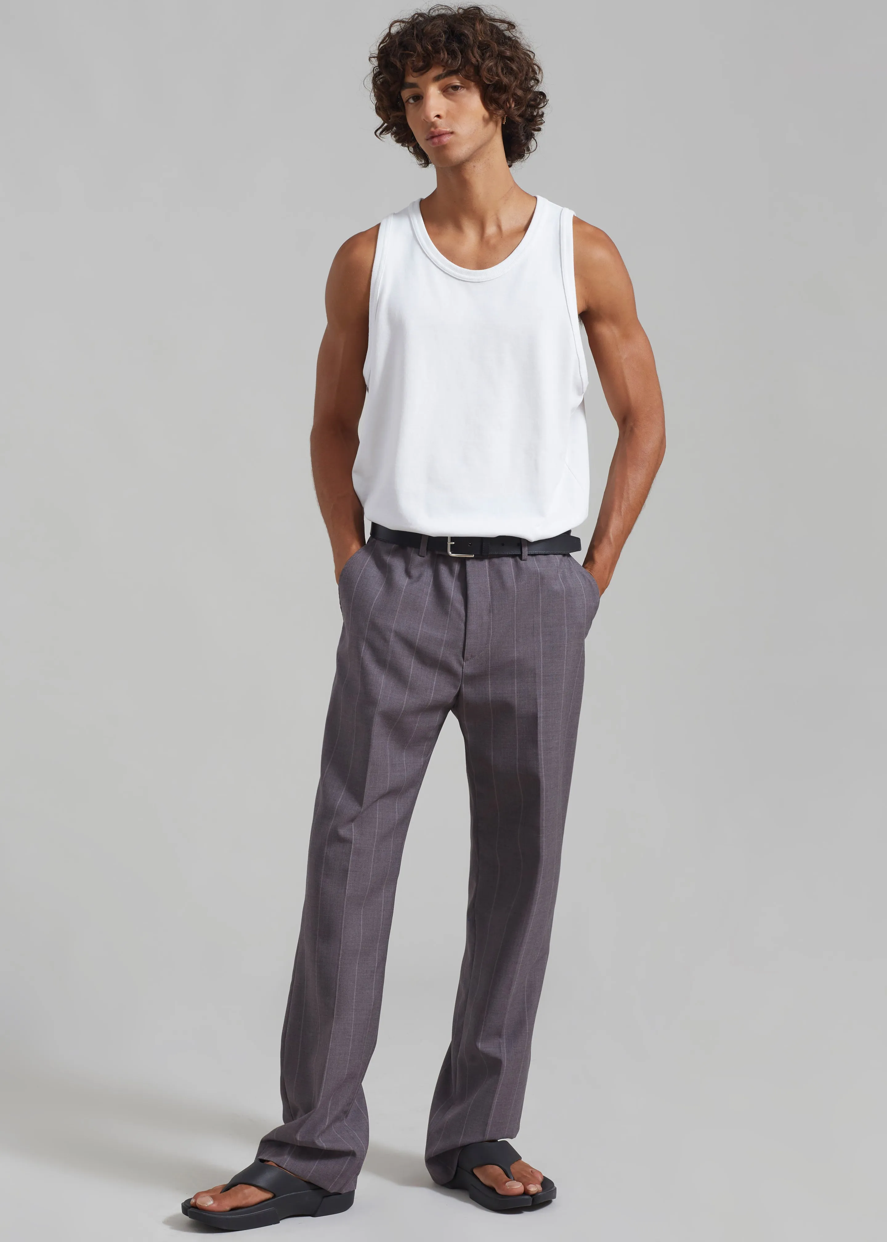 Boone Suit Pants - Grey Stripe sold by Frankie Shop product image thumbnail 2