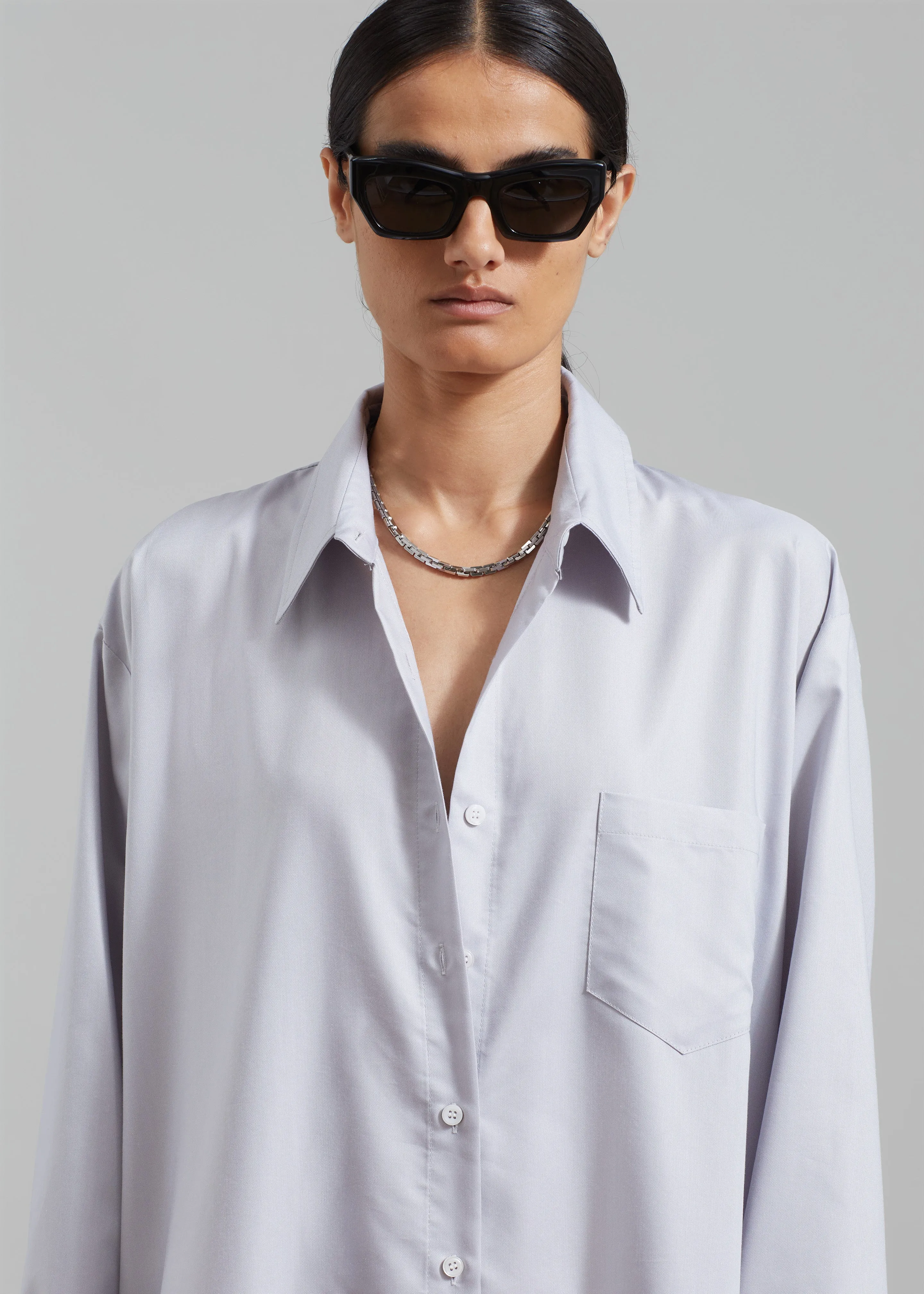 Avery Shirt Dress - Grey sold by Frankie Shop product image thumbnail 3