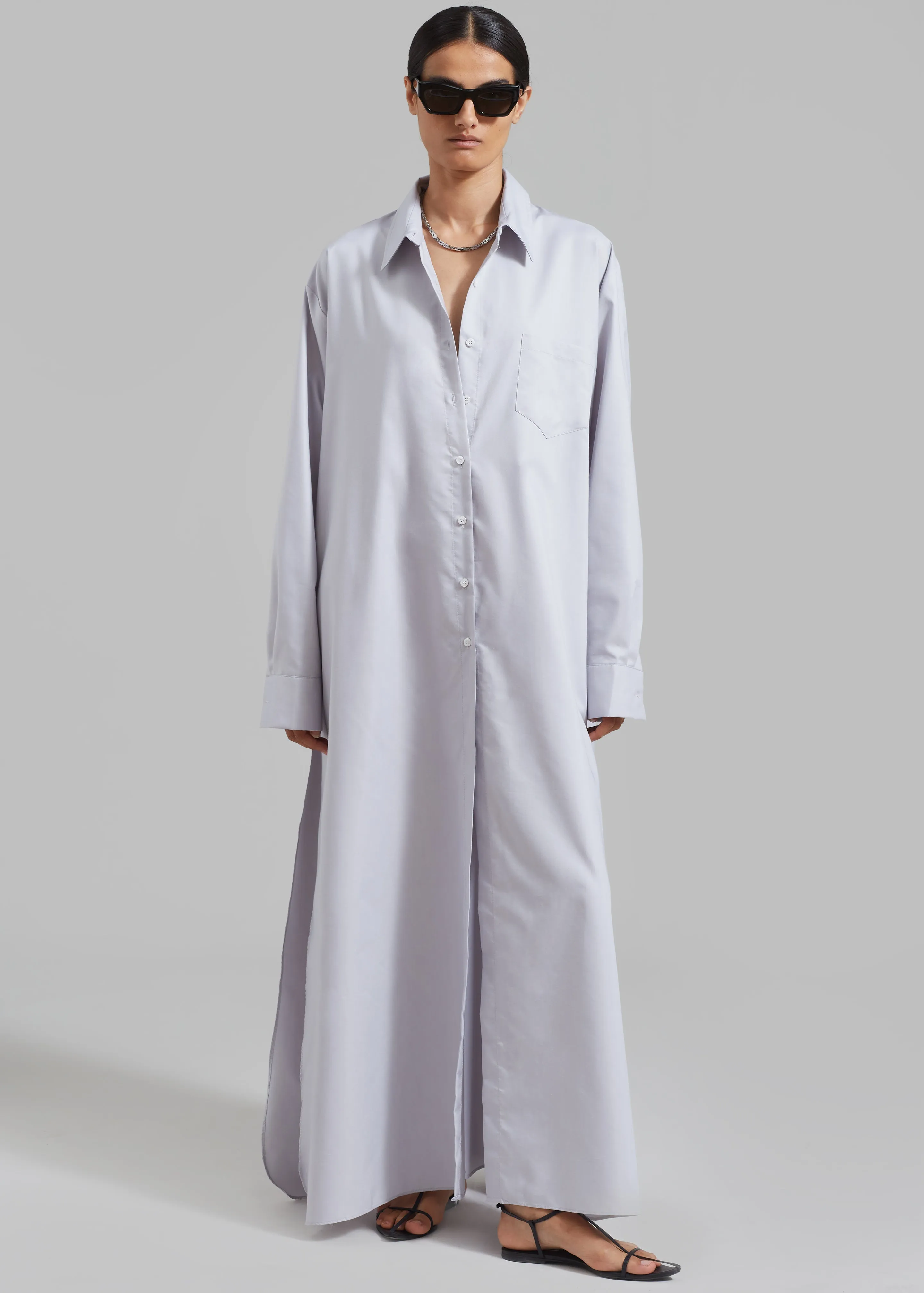 Avery Shirt Dress - Grey sold by Frankie Shop product image thumbnail 4