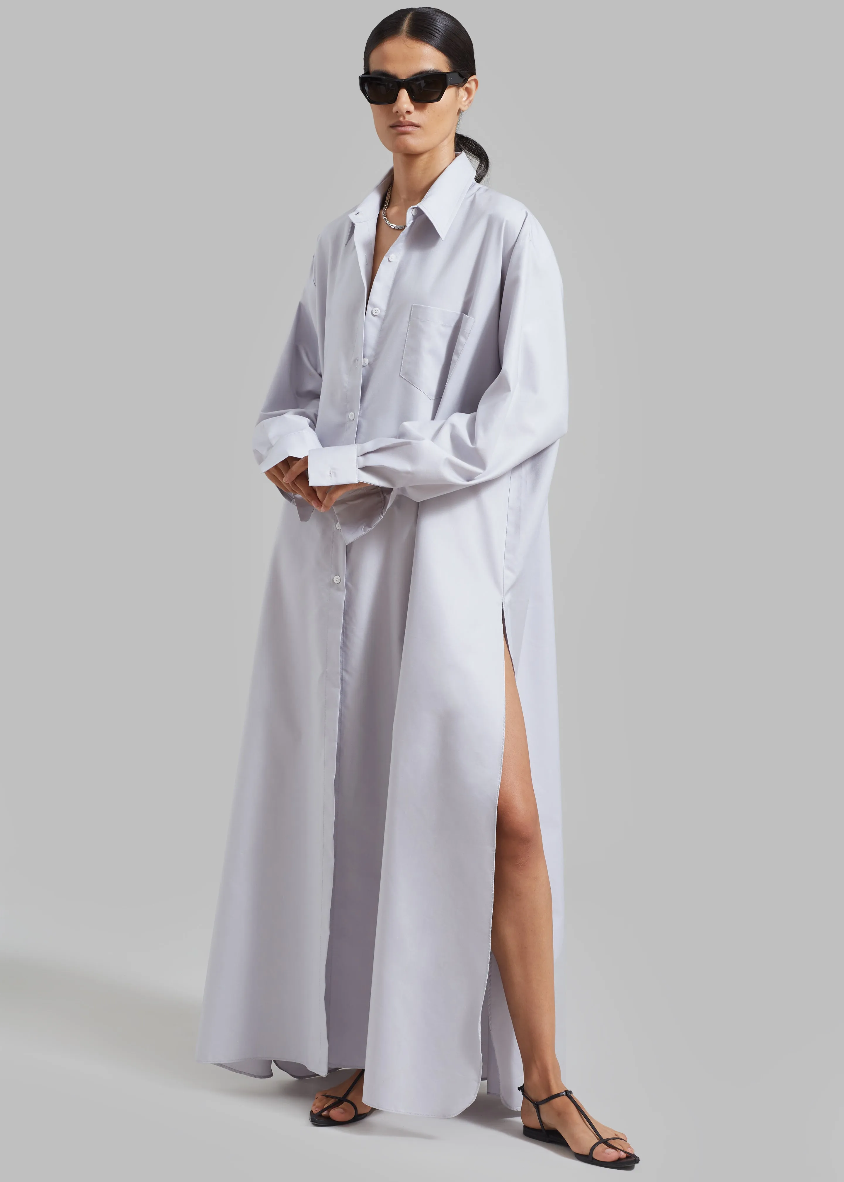 Avery Shirt Dress - Grey sold by Frankie Shop product image thumbnail 2
