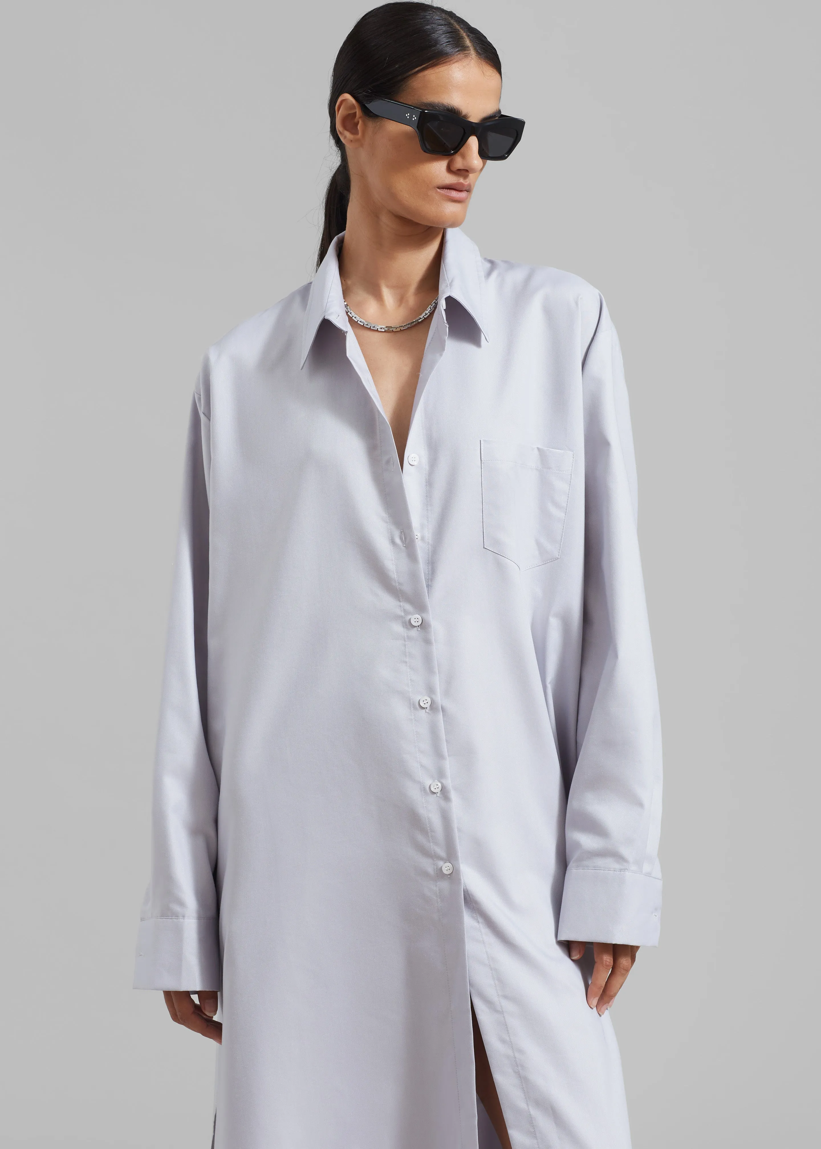 Avery Shirt Dress - Grey sold by Frankie Shop product image thumbnail 5