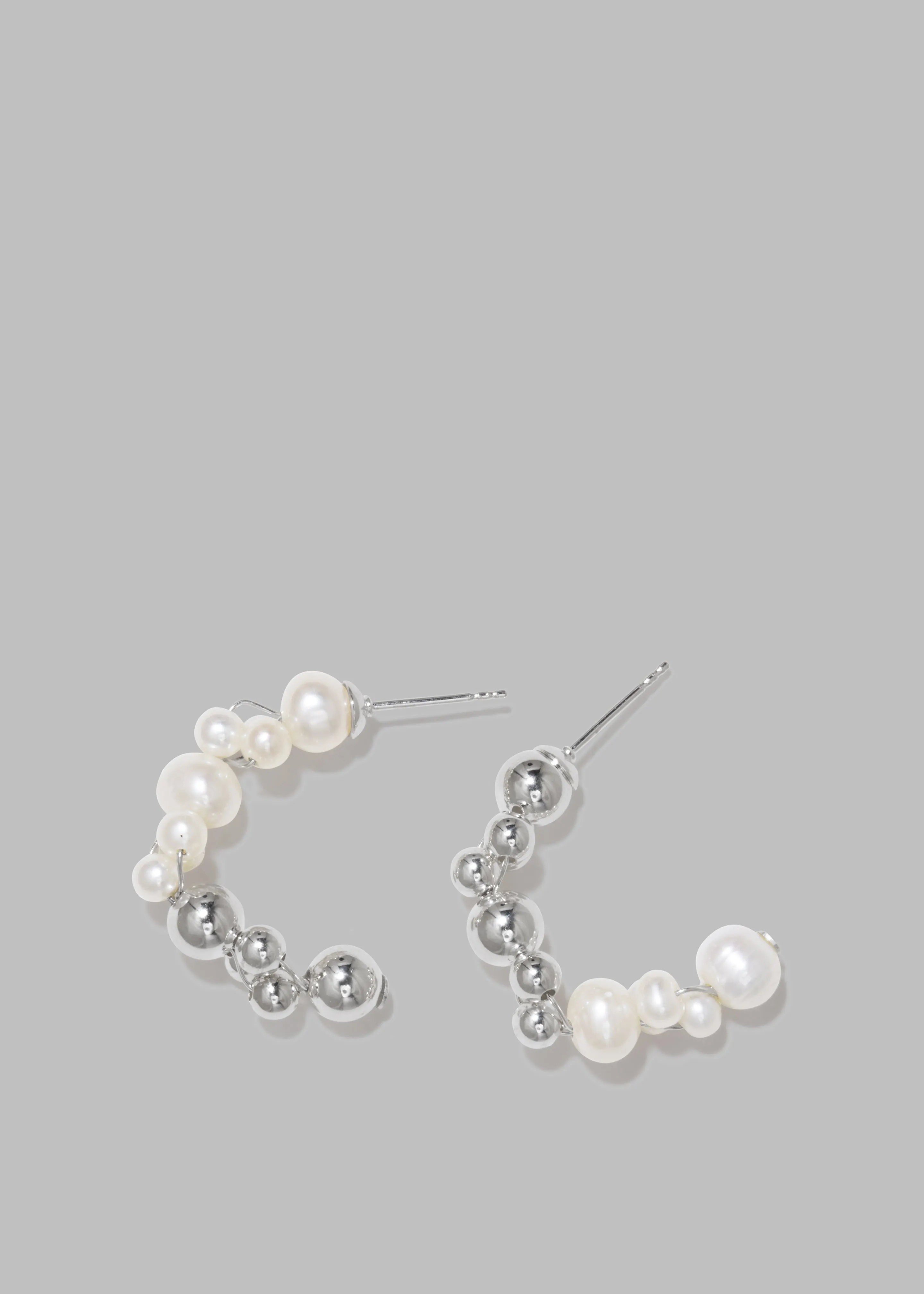 Completedworks Every Cloud Has A Silver Lining Earrings - Pearl/Sterling Silver sold by Frankie Shop product image thumbnail 3