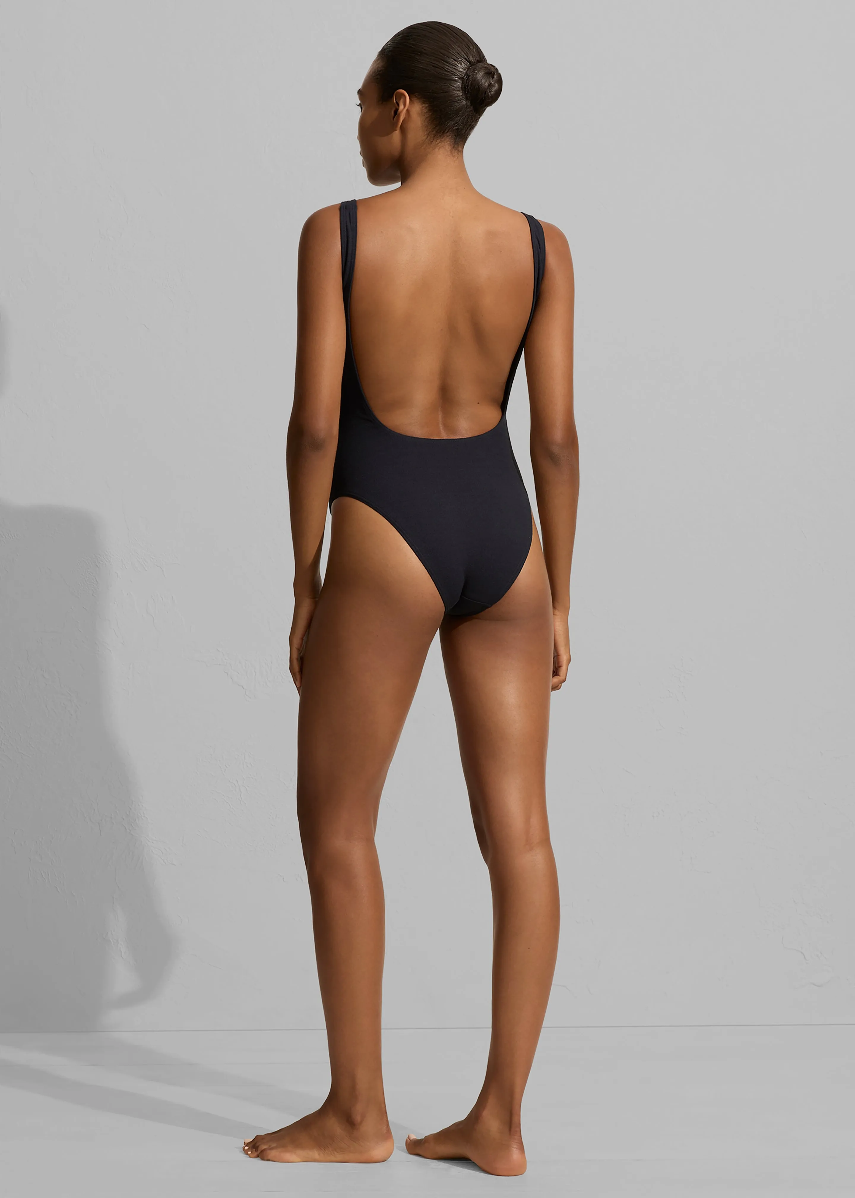 Matteau Nineties Maillot Swimsuit - Navy Crinkle sold by Frankie Shop product image thumbnail 4