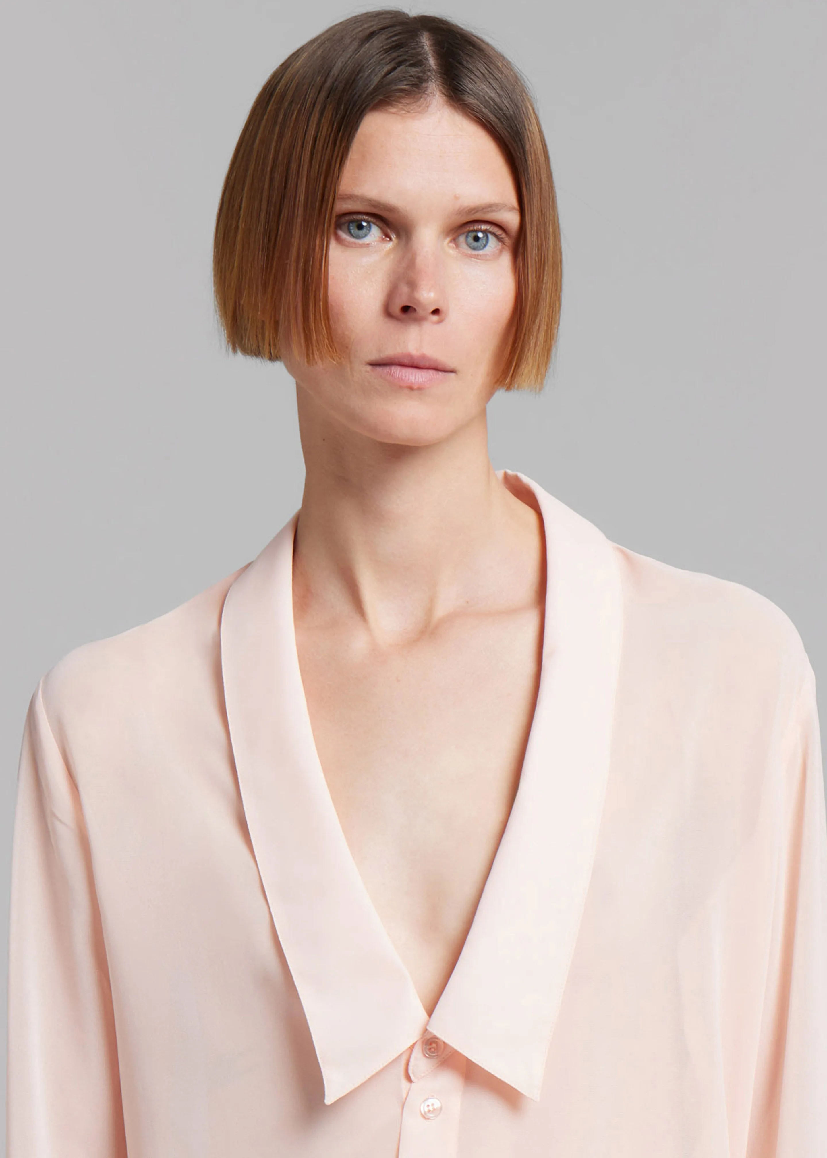 Coperni Open Collar Shirt - Peach sold by Frankie Shop product image thumbnail 2