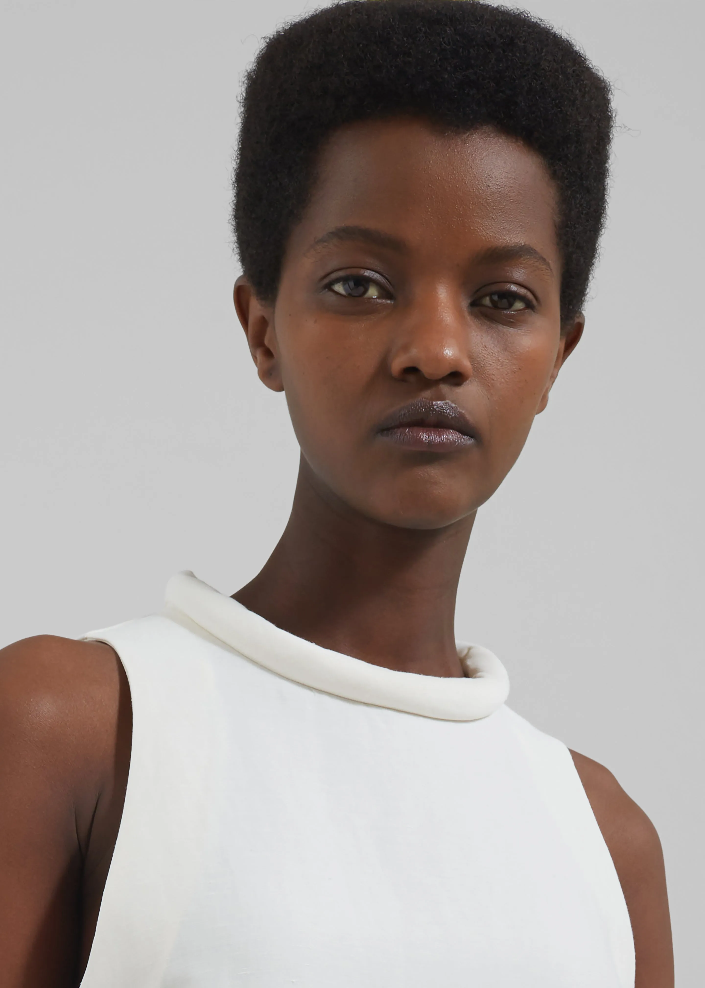 Loulou Studio Rivida Mixed Linen Dress - Ivory sold by Frankie Shop product image thumbnail 2