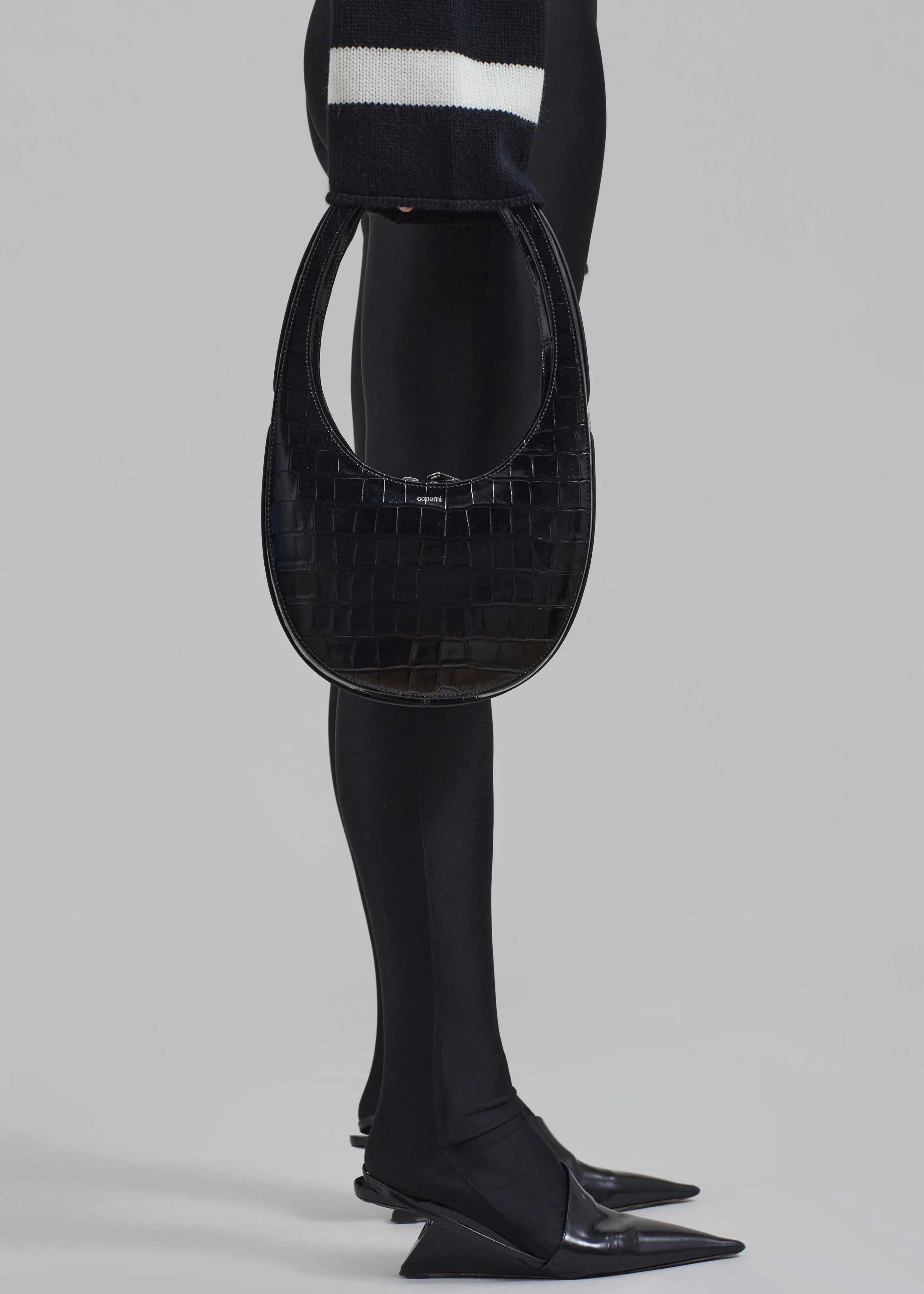 Coperni Croco Crossbody Swipe Bag - Black sold by Frankie Shop product image thumbnail 2