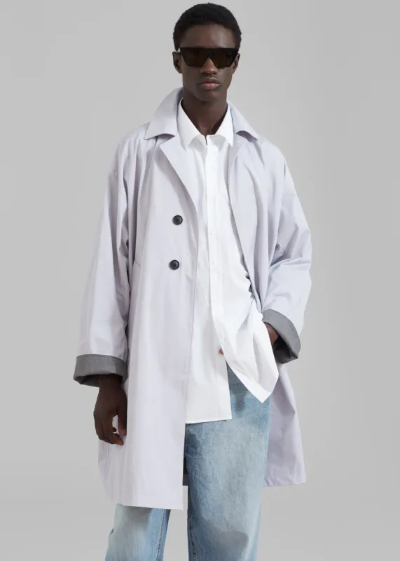 Peter Trench Coat - Grey sold by Frankie Shop