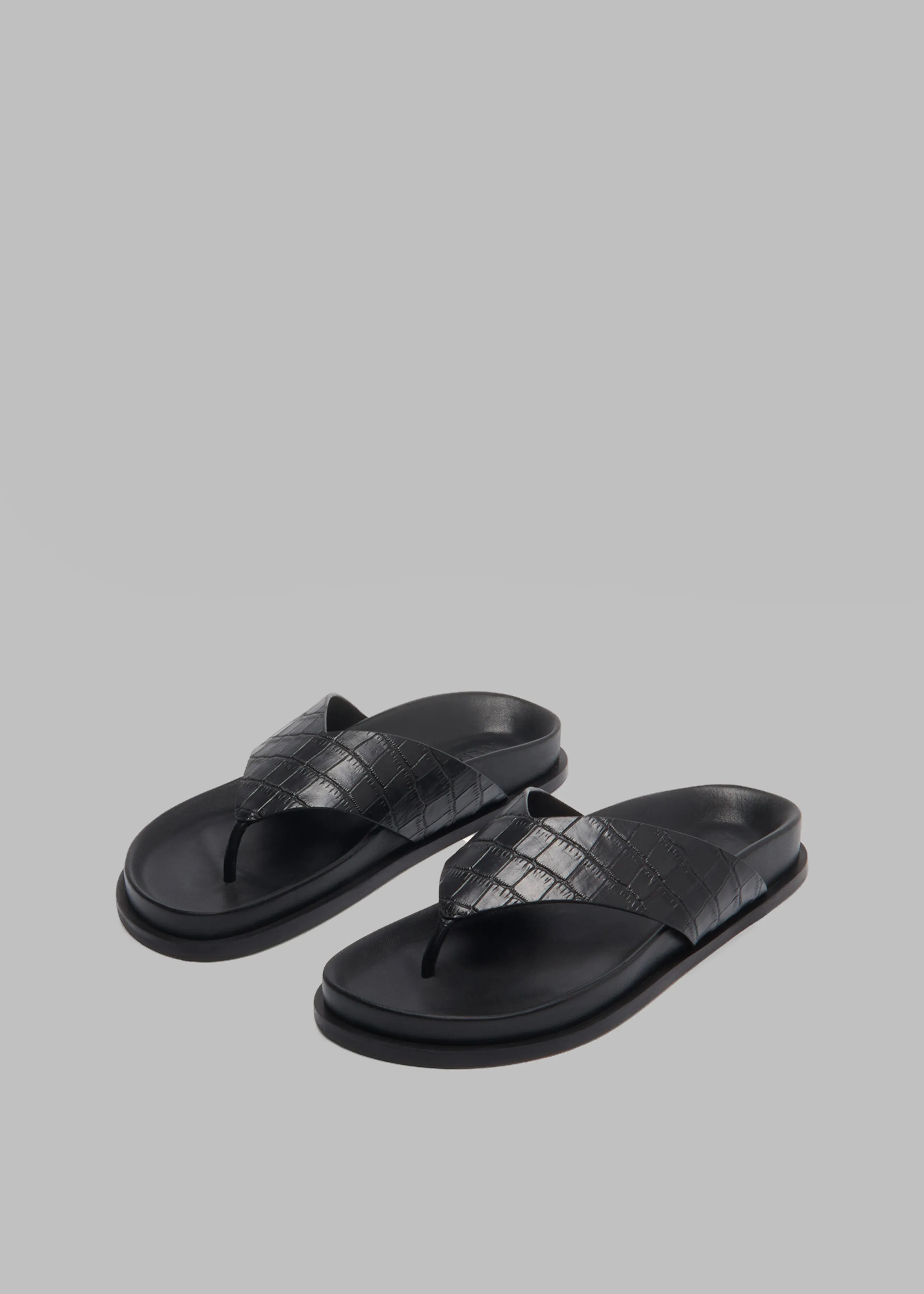 A.Emery Alma Sandal - Black Croc sold by Frankie Shop