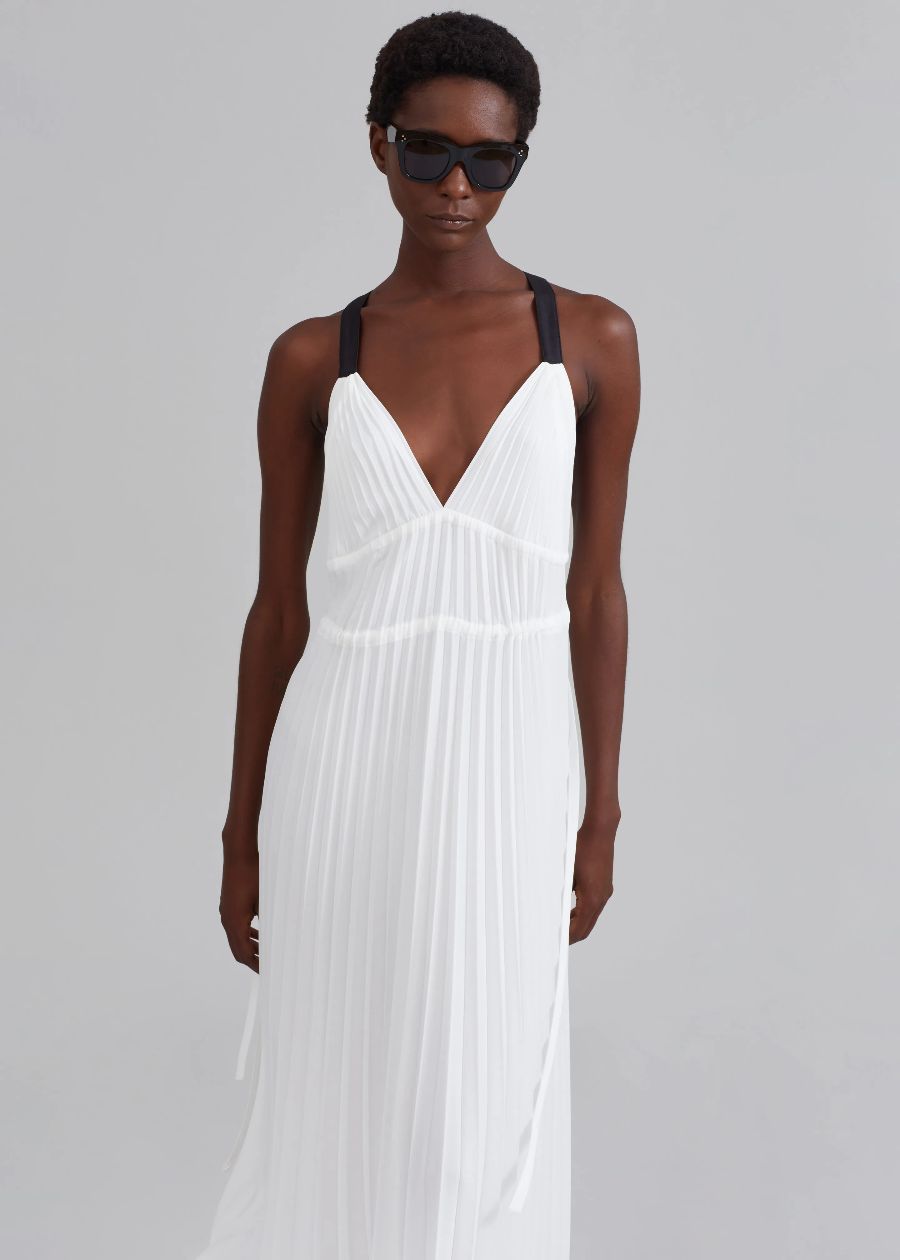 Proenza Schouler White Label Broomstick Pleated Tank Dress - Off White sold by Frankie Shop product image thumbnail 5