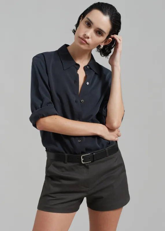 Palma Shorts - Charcoal sold by Frankie Shop