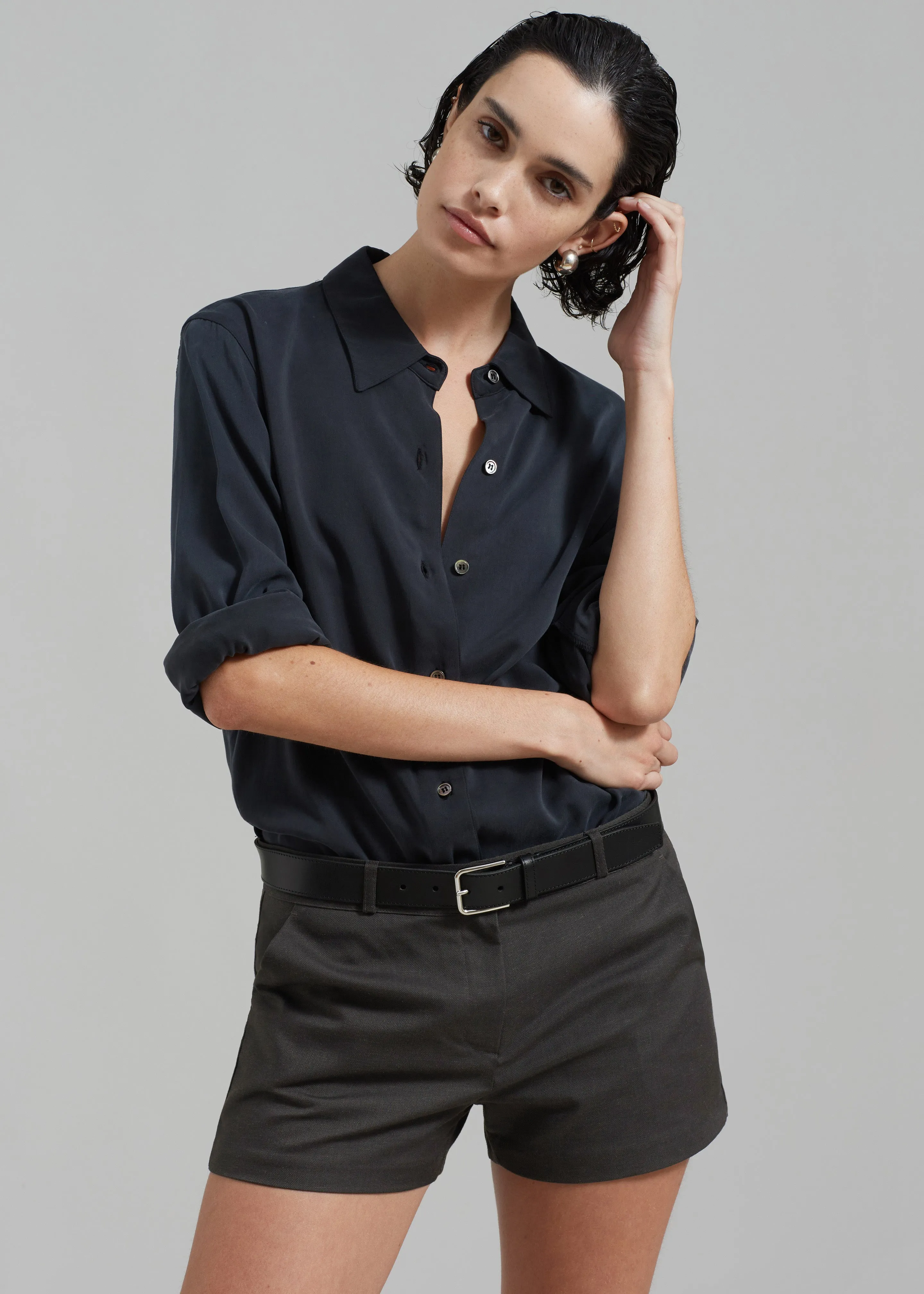 Palma Shorts - Charcoal sold by Frankie Shop