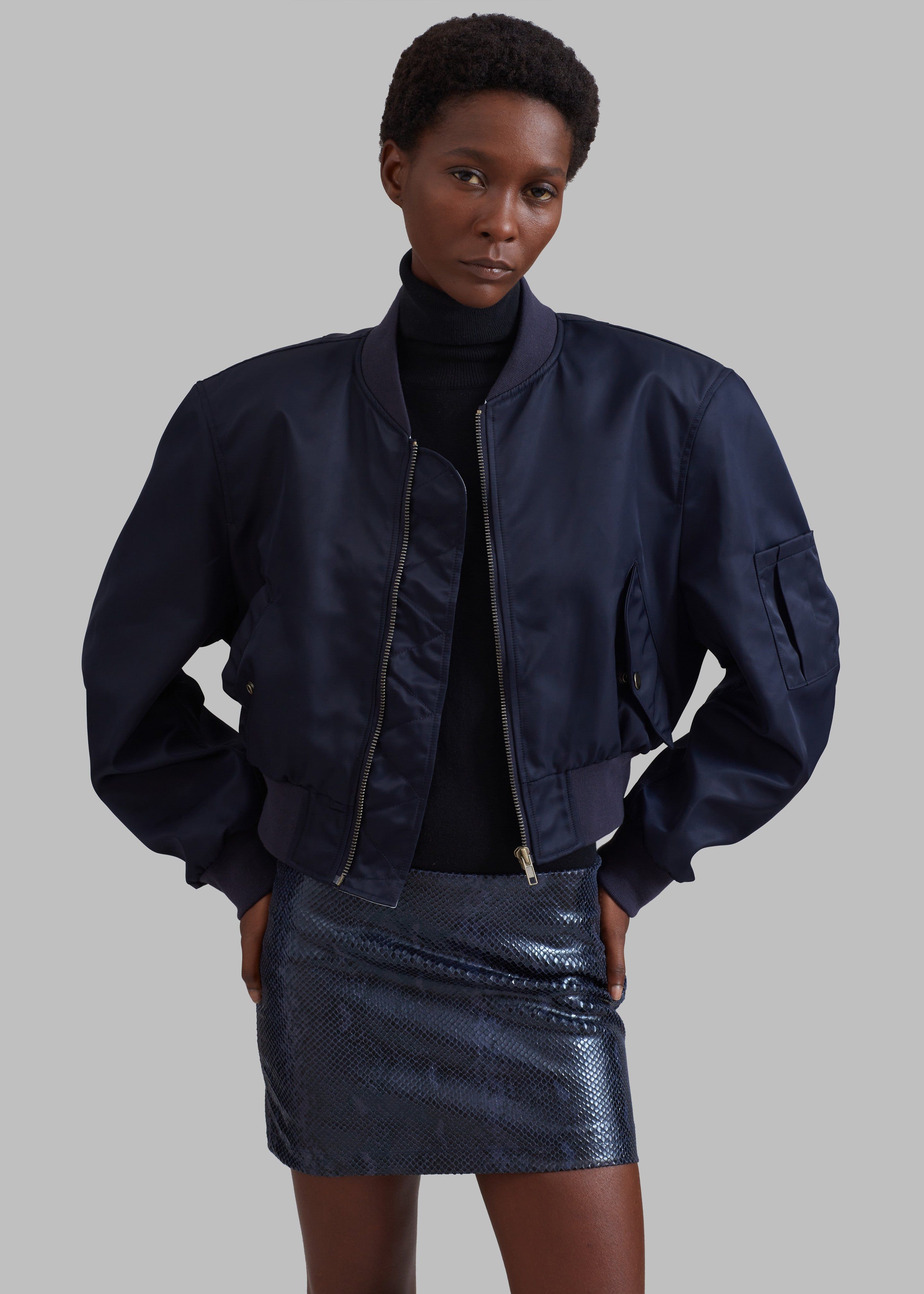 Cardiff Padded Bomber - Navy sold by Frankie Shop product image thumbnail 8