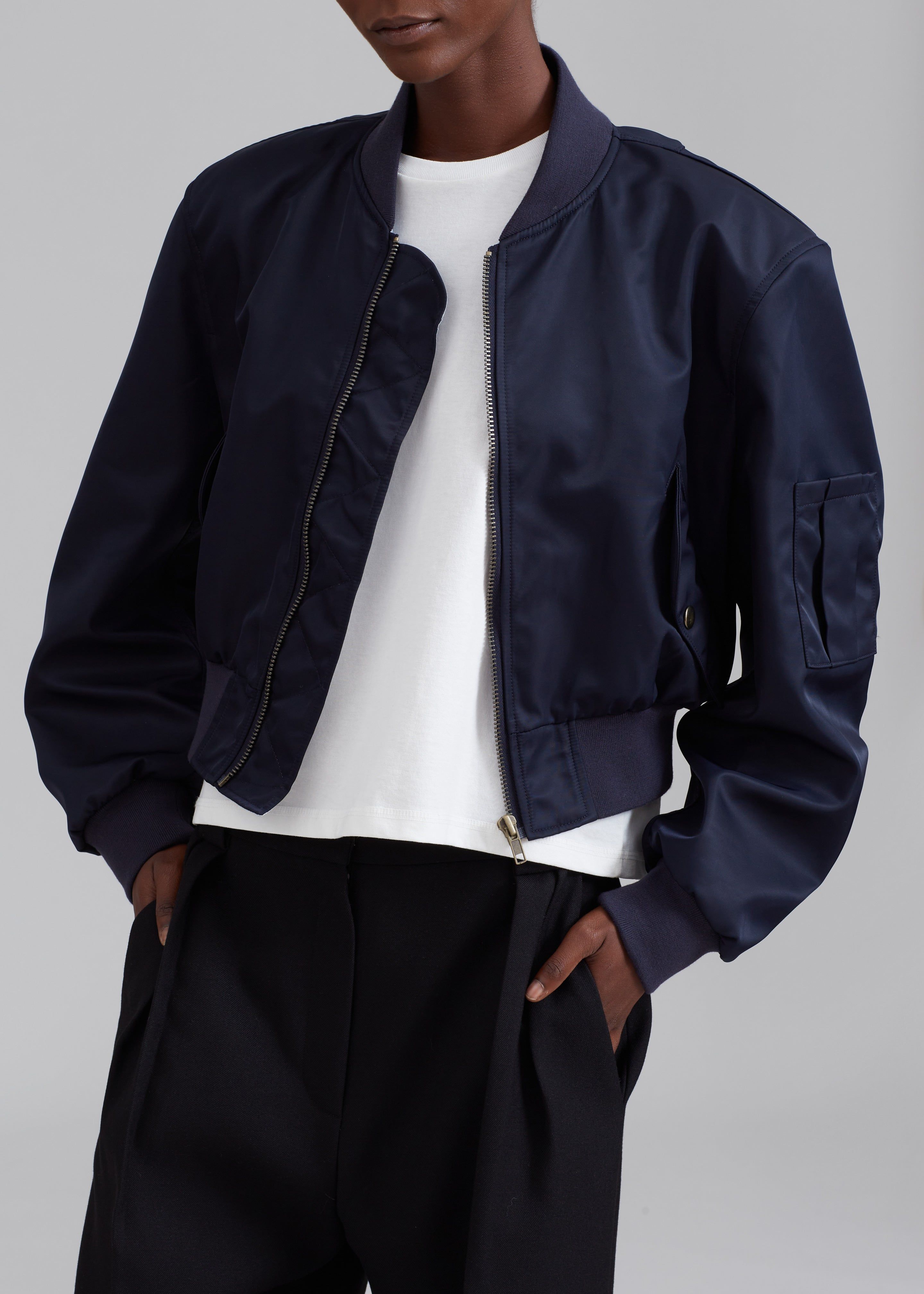 Cardiff Padded Bomber - Navy sold by Frankie Shop product image thumbnail 7