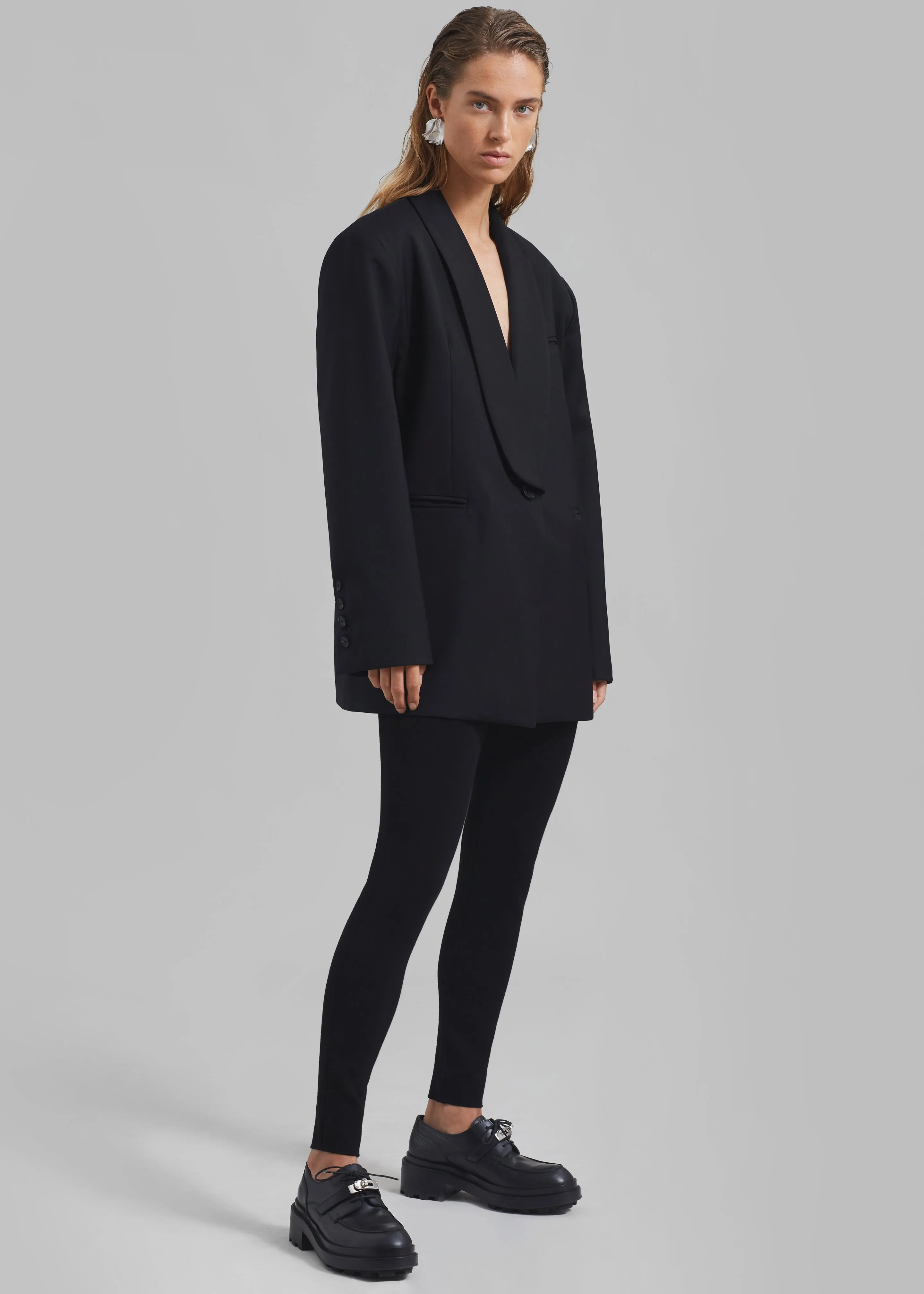 Carey Round Collar Blazer - Black sold by Frankie Shop product image thumbnail 4