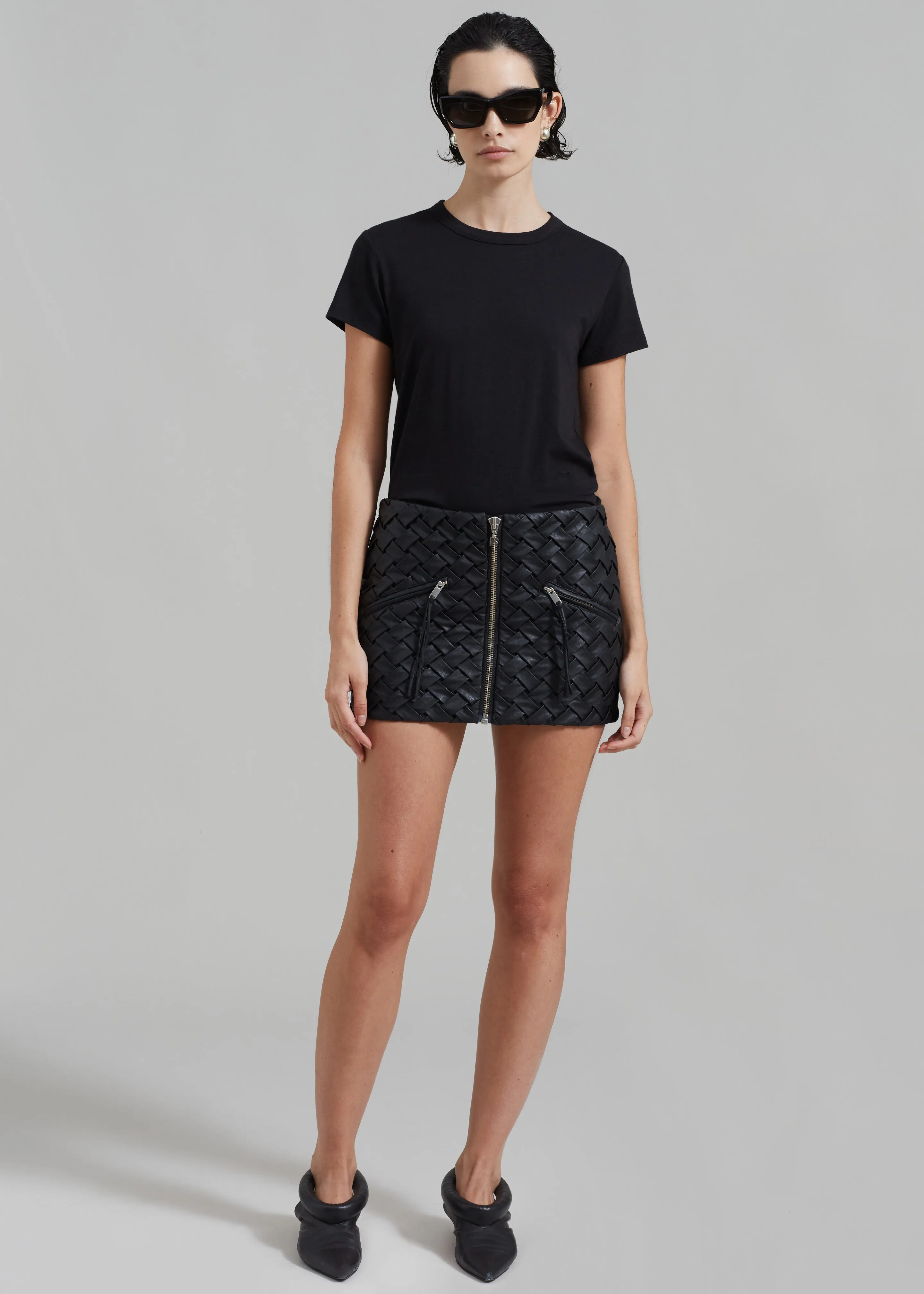 ROTATE Braided Mini Skirt - Black sold by Frankie Shop product image thumbnail 5