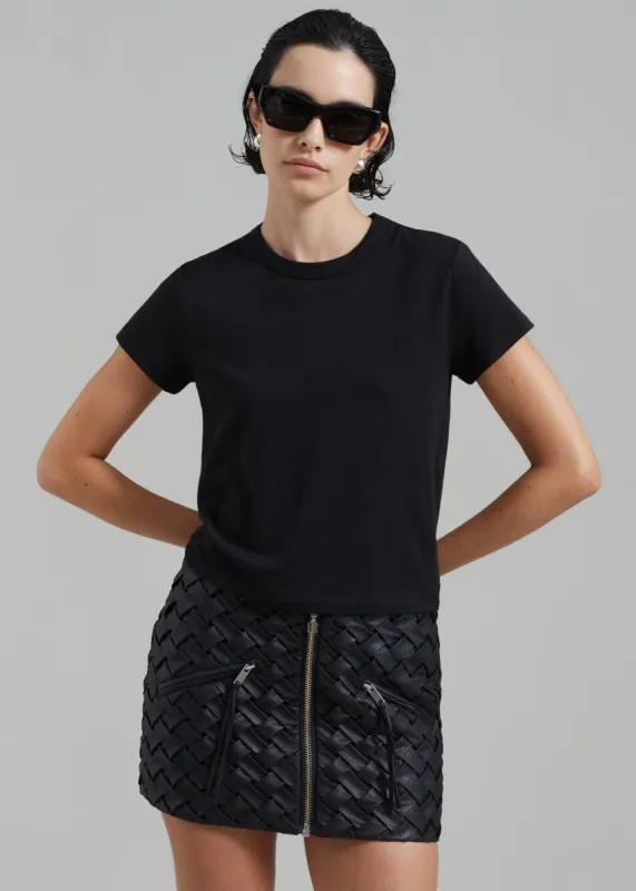 ROTATE Braided Mini Skirt - Black sold by Frankie Shop