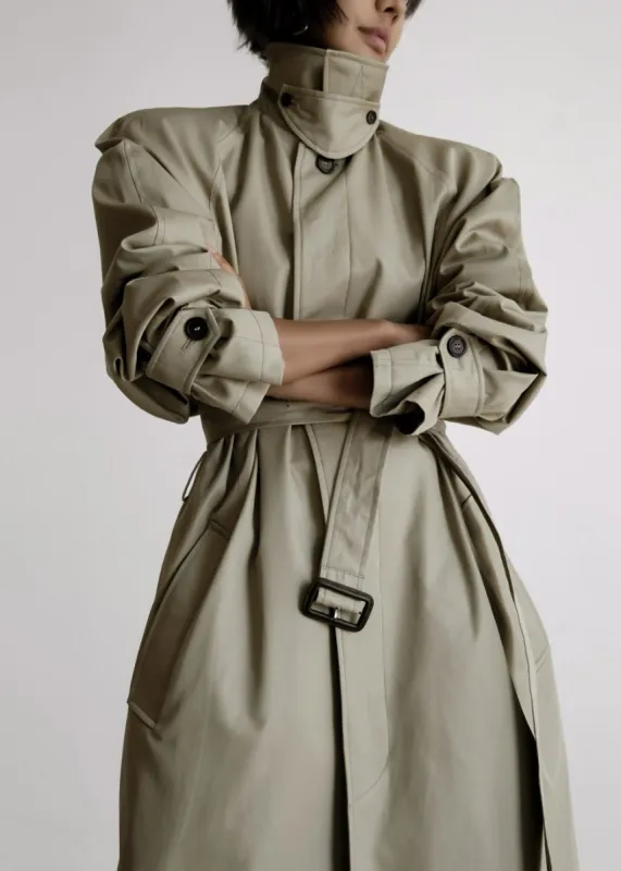 Decima Trench Coat - Slate Green sold by Frankie Shop