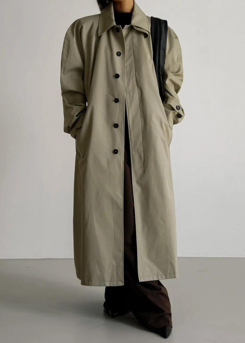 Decima Trench Coat - Slate Green sold by Frankie Shop product image thumbnail 2