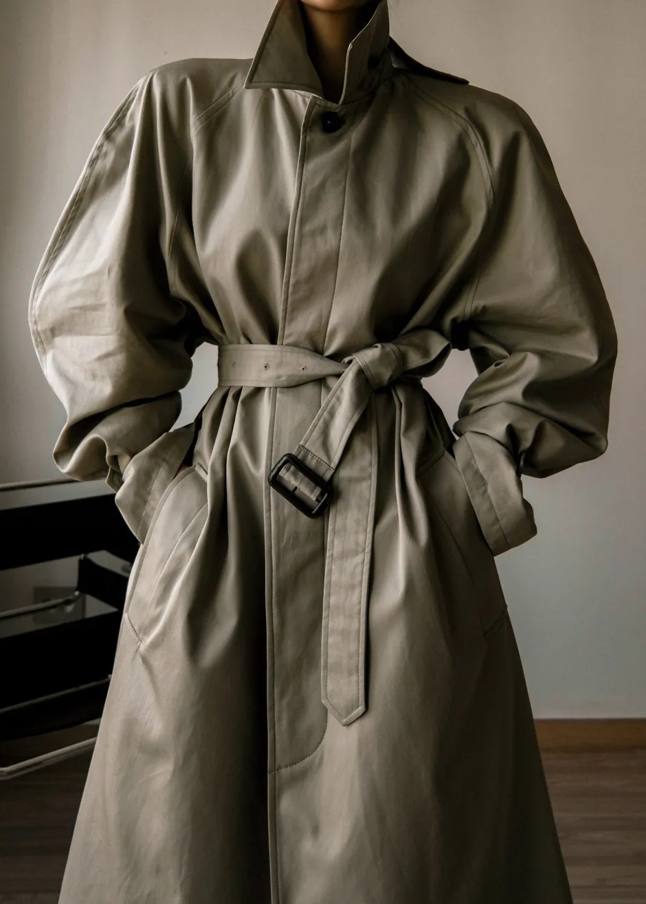 Decima Trench Coat - Slate Green sold by Frankie Shop product image thumbnail 3