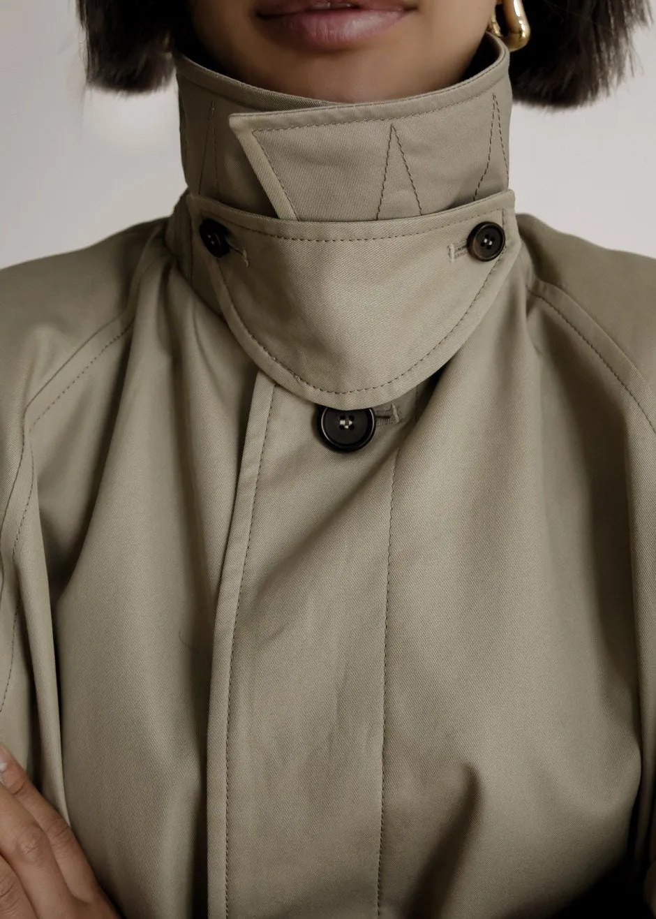 Decima Trench Coat - Slate Green sold by Frankie Shop product image thumbnail 4