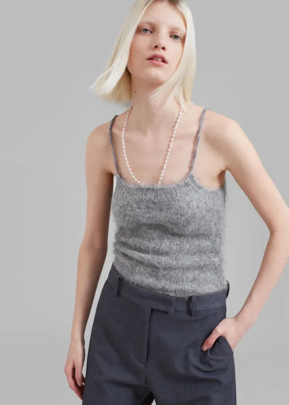 Musier Paris Grazzie Top - Grey sold by Frankie Shop