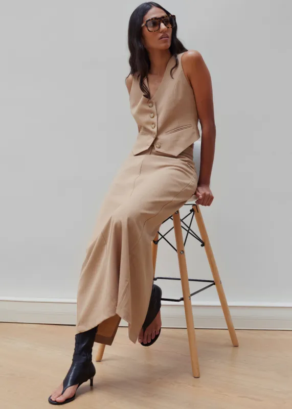 Cornelia Maxi Skirt - Brown sold by Frankie Shop