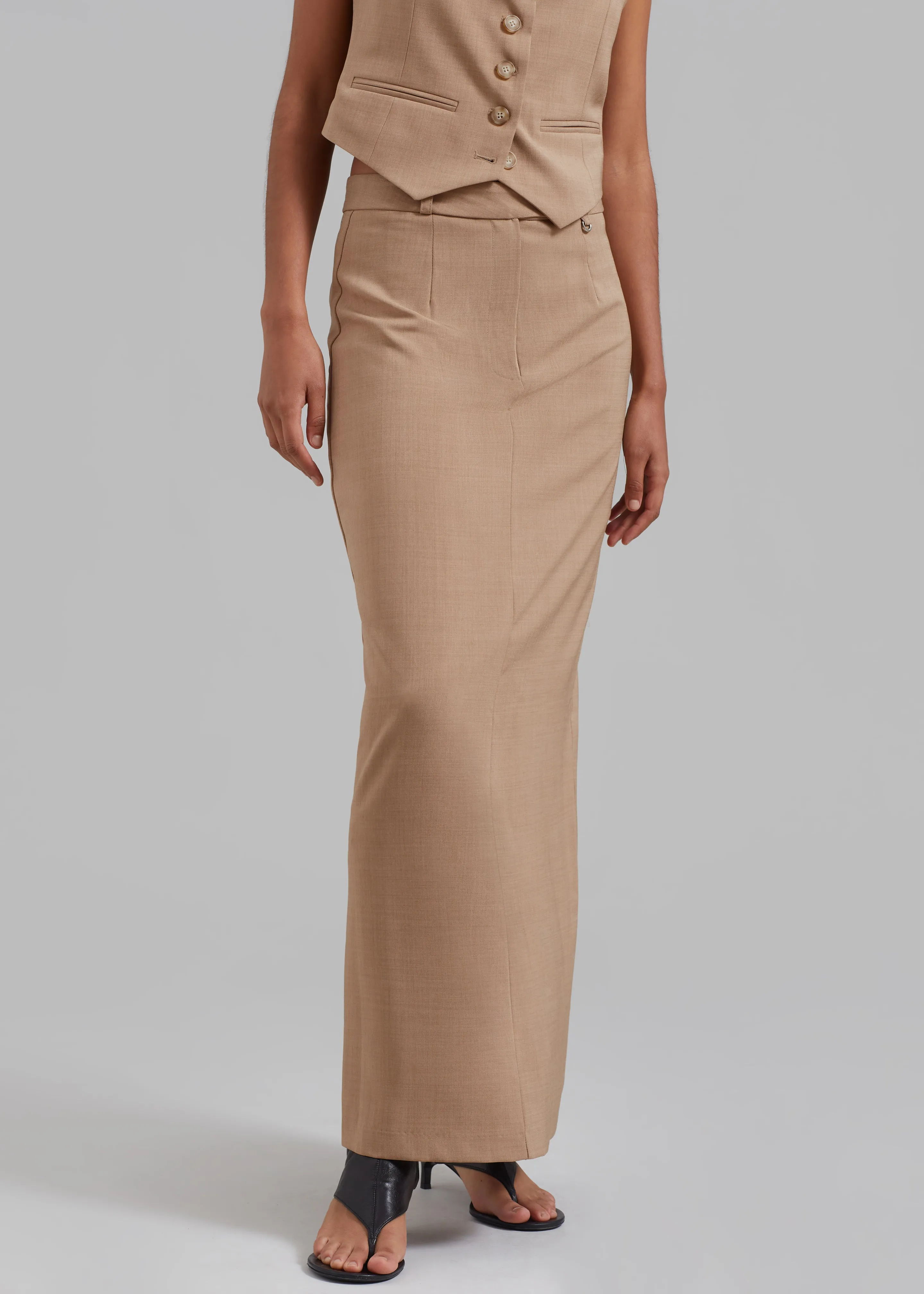 Cornelia Maxi Skirt - Brown sold by Frankie Shop product image thumbnail 5
