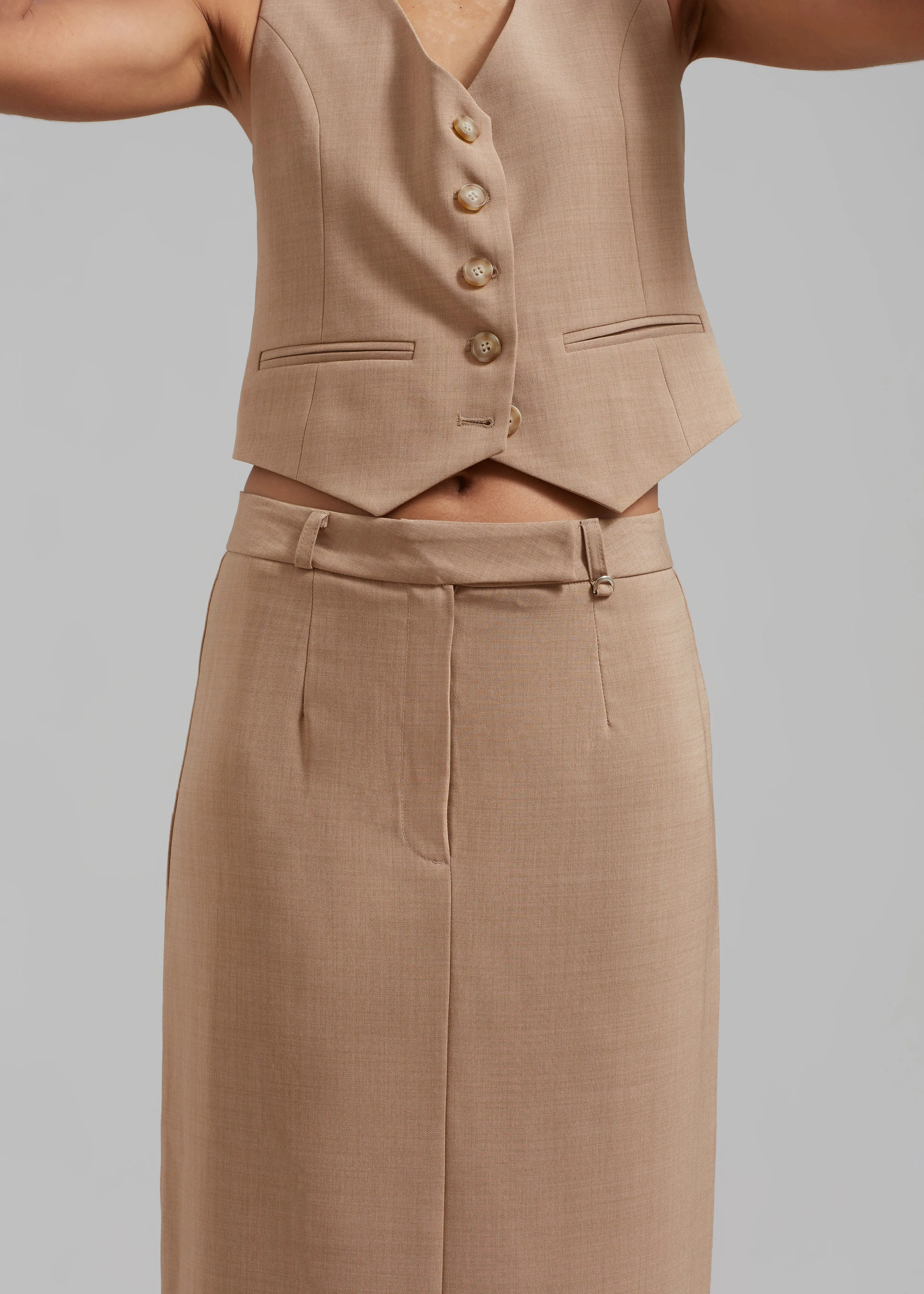 Cornelia Maxi Skirt - Brown sold by Frankie Shop product image thumbnail 4